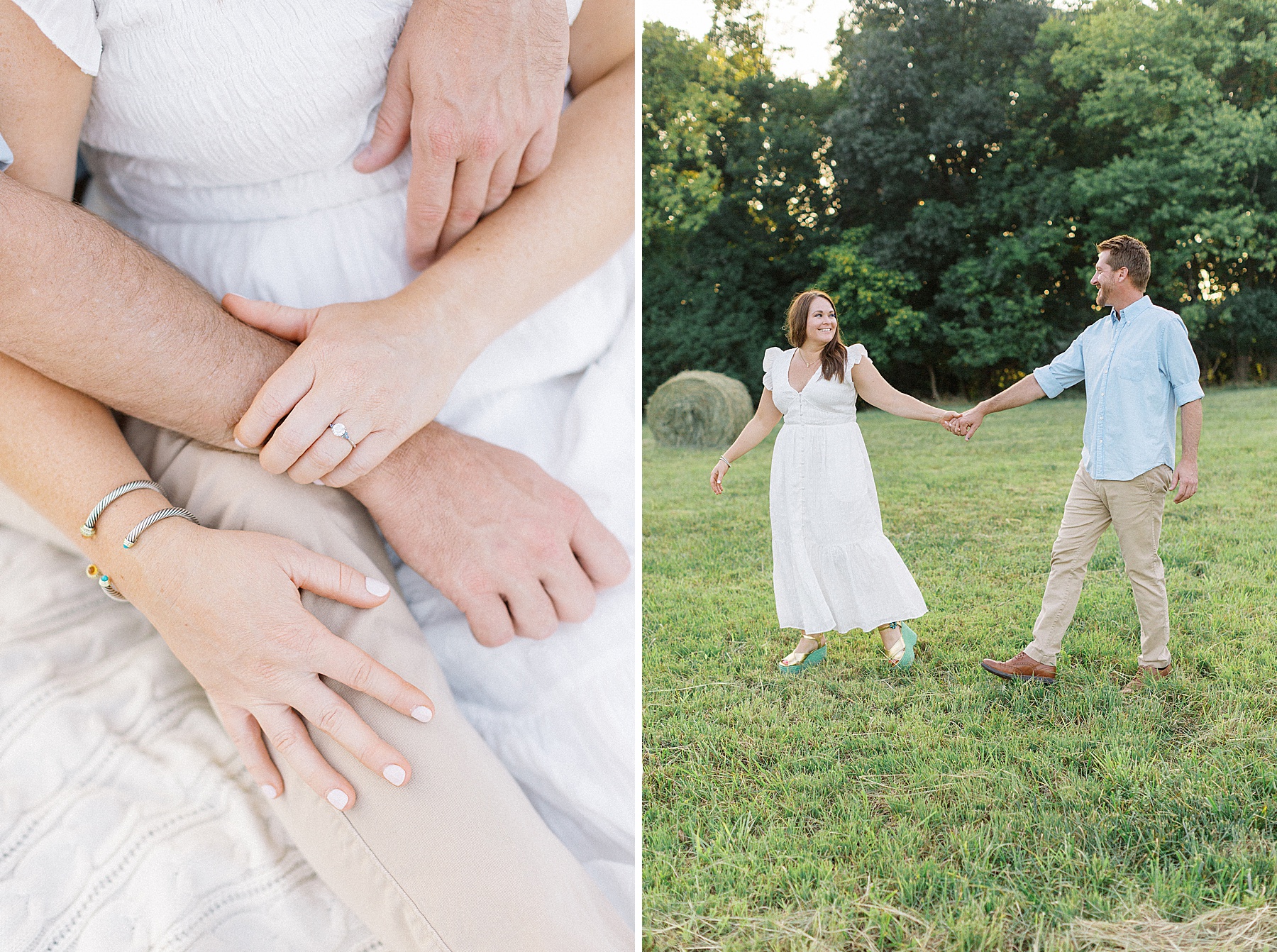rustic engagement session md