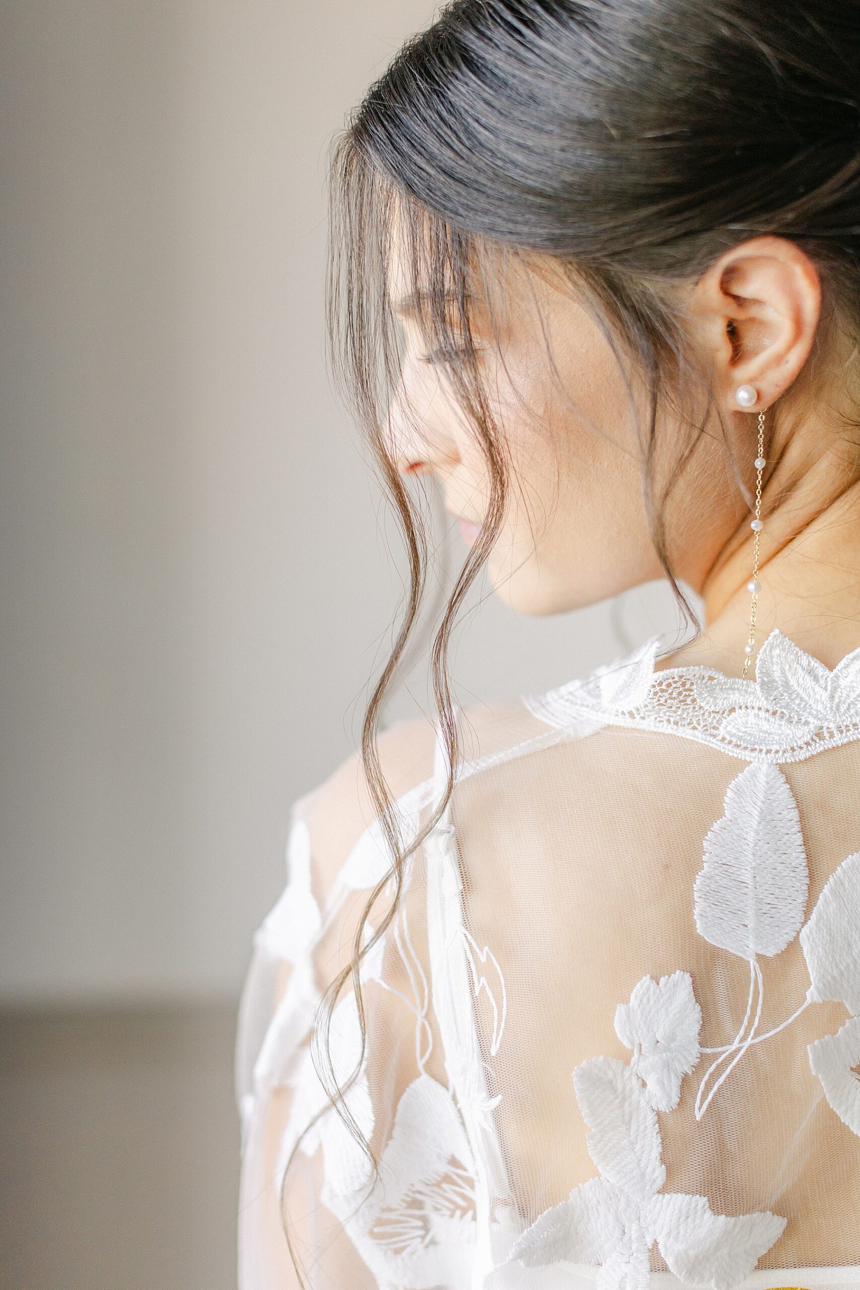 bride lace robe