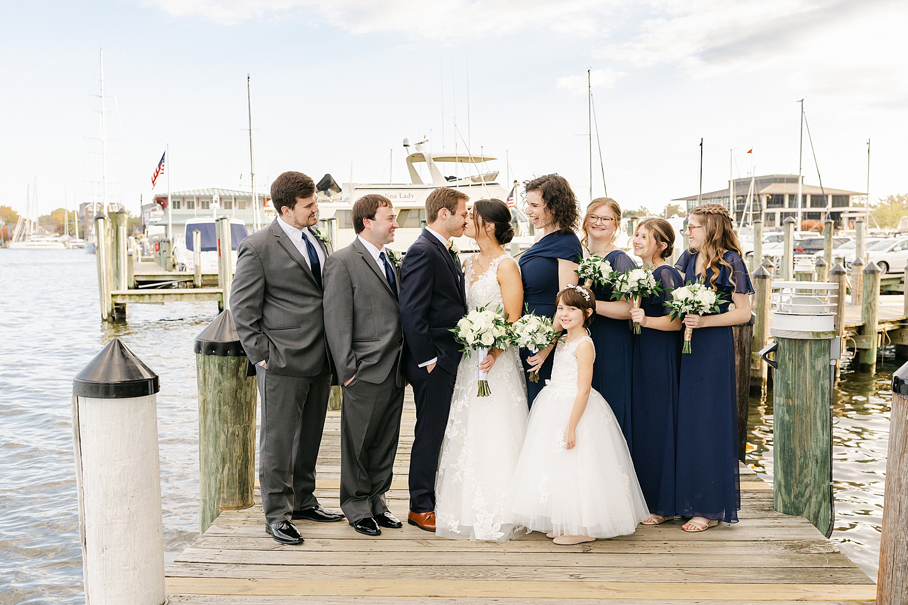 annapolis waterfront hotel bridal party wedding