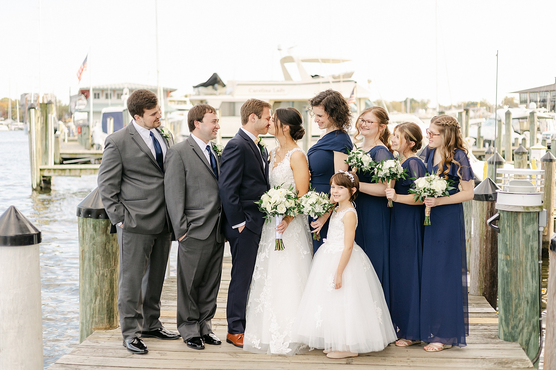 annapolis waterfront hotel bridal party wedding