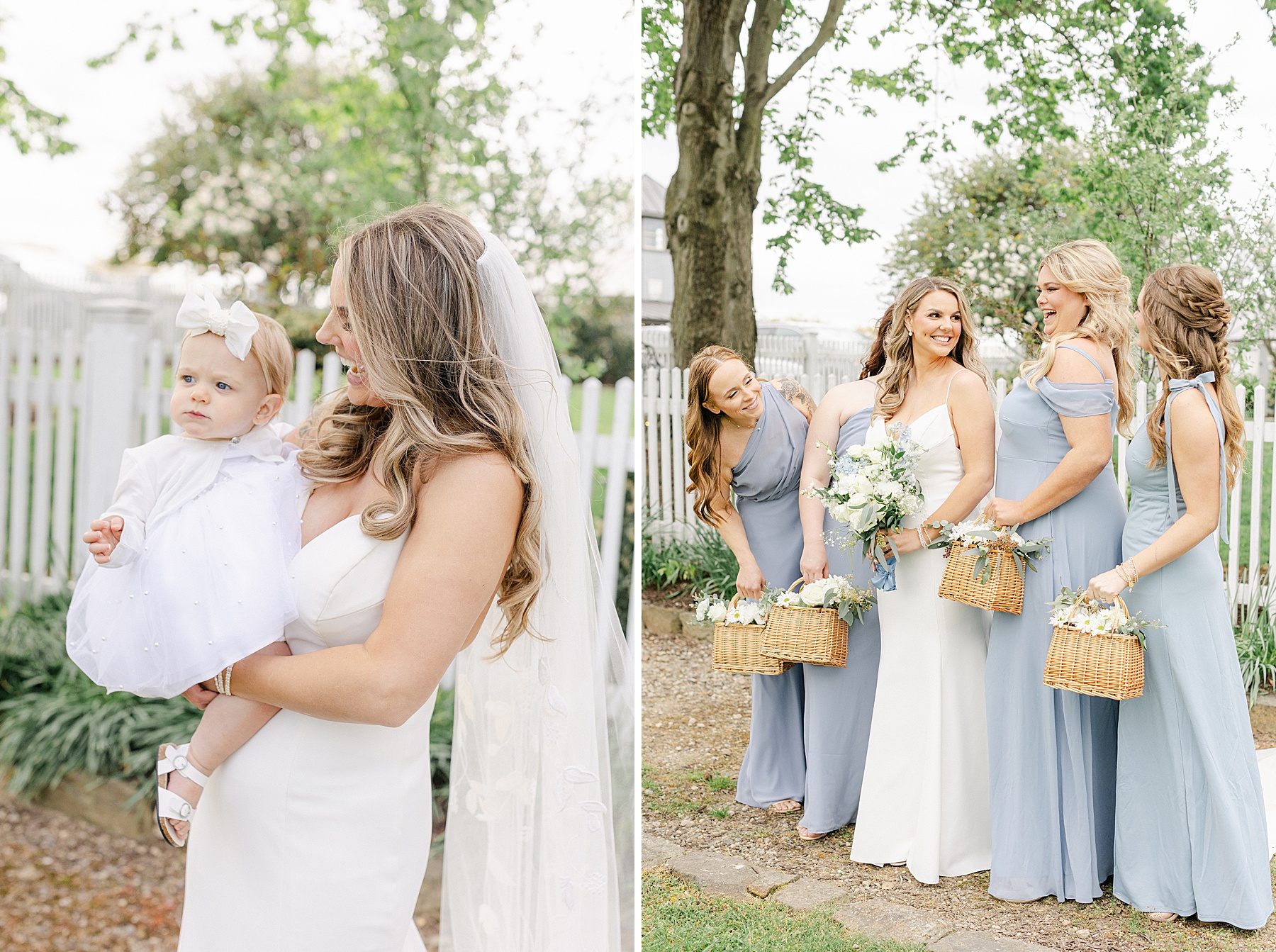 bridesmaid floral basket bouquet