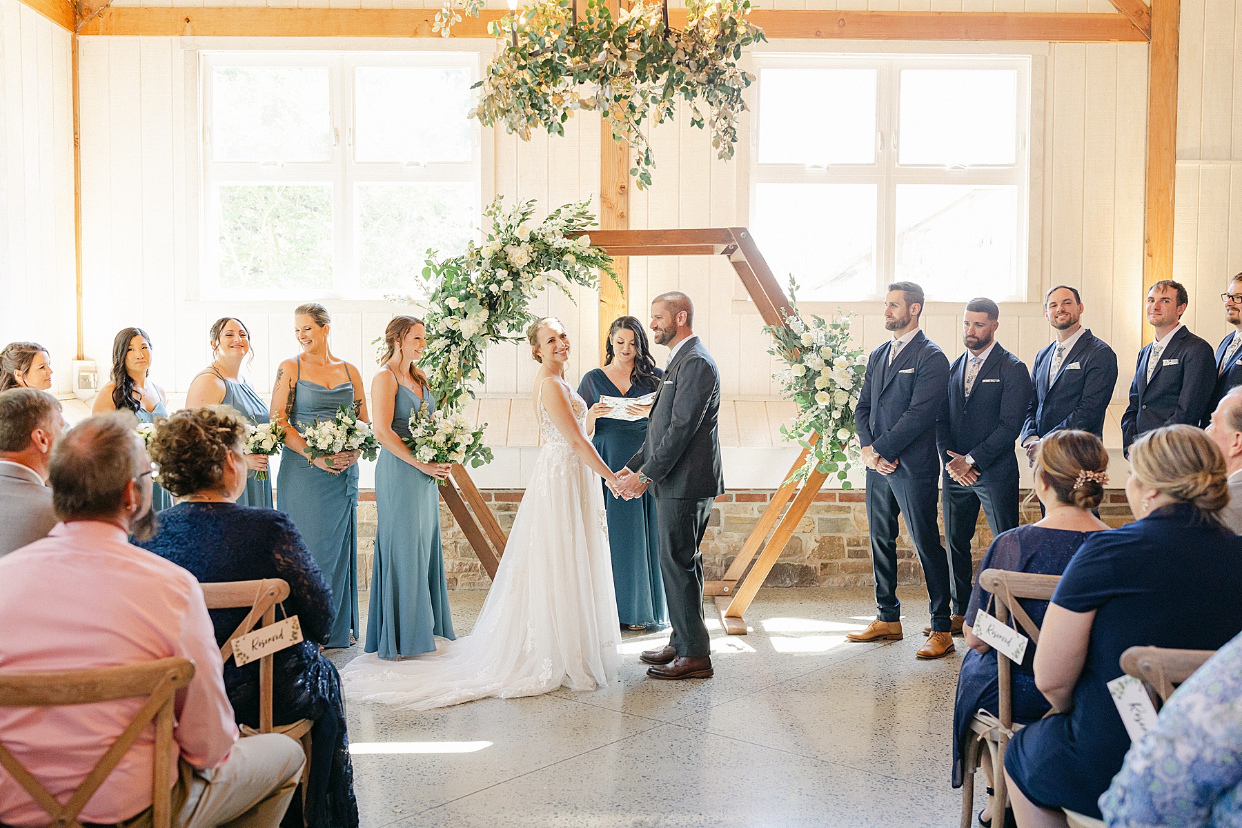 tannery barn indoor ceremony