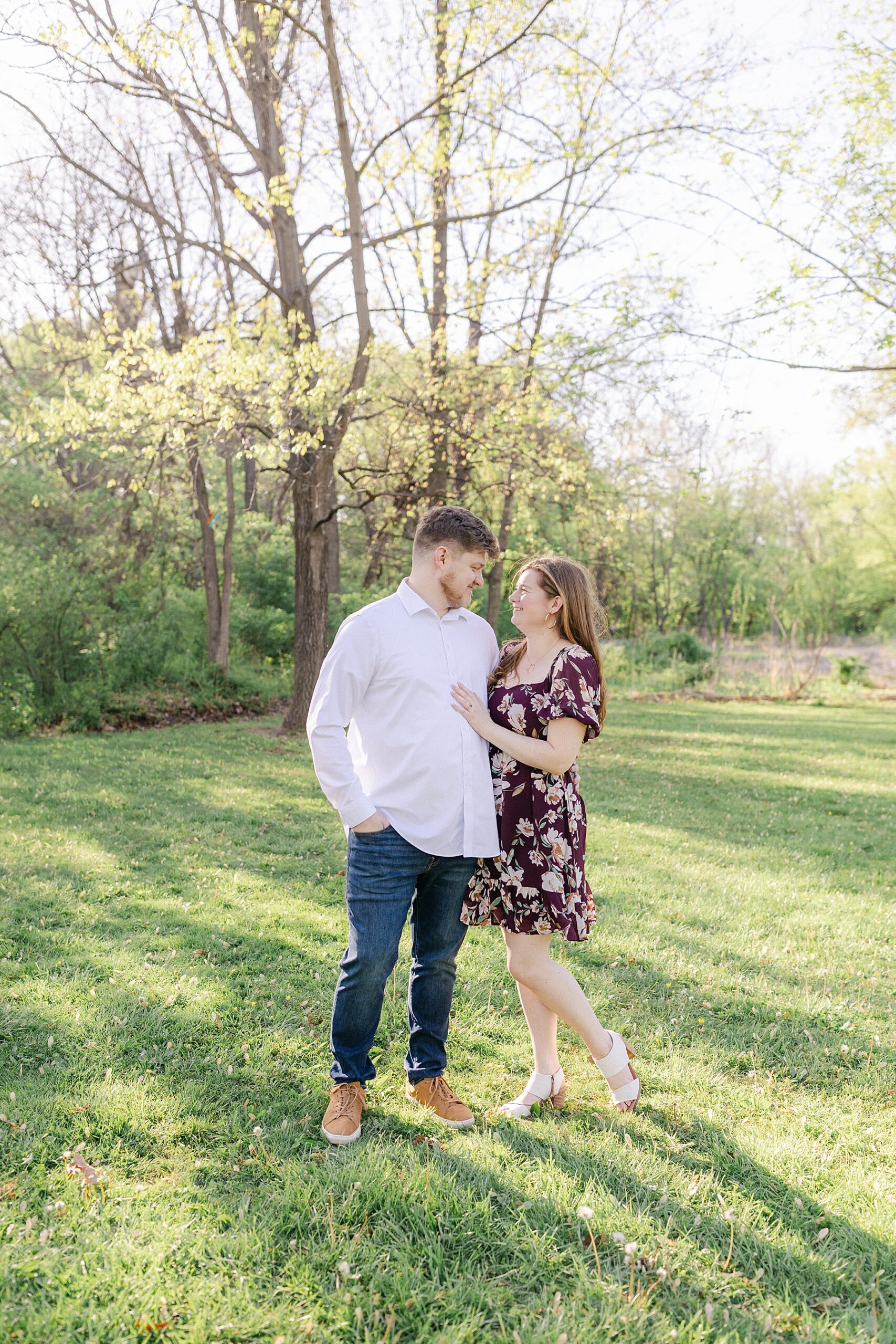 maryland spring engagement session
