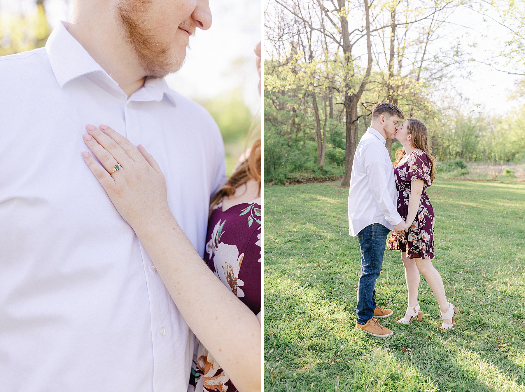 maryland spring engagement session