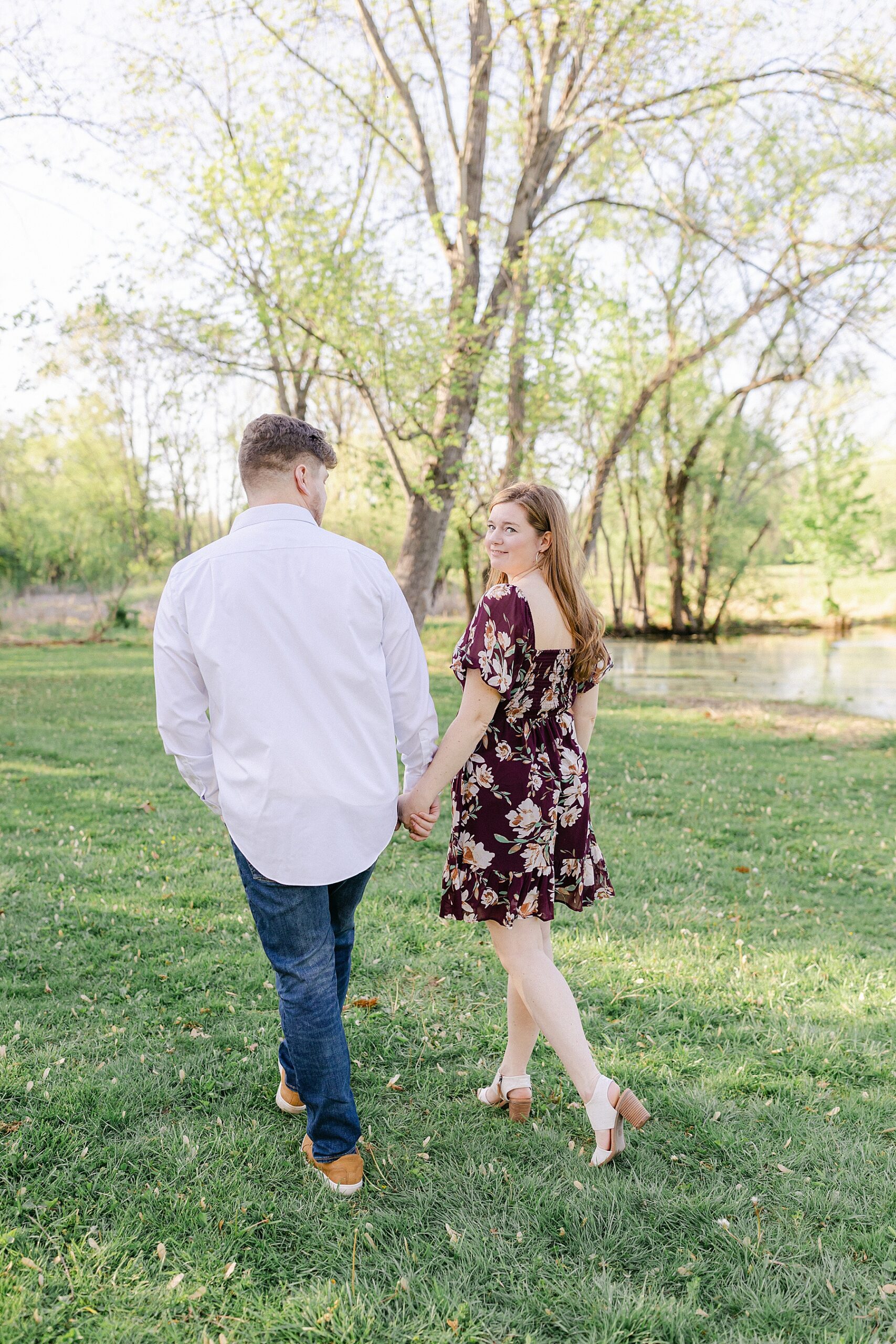 maryland spring engagement session