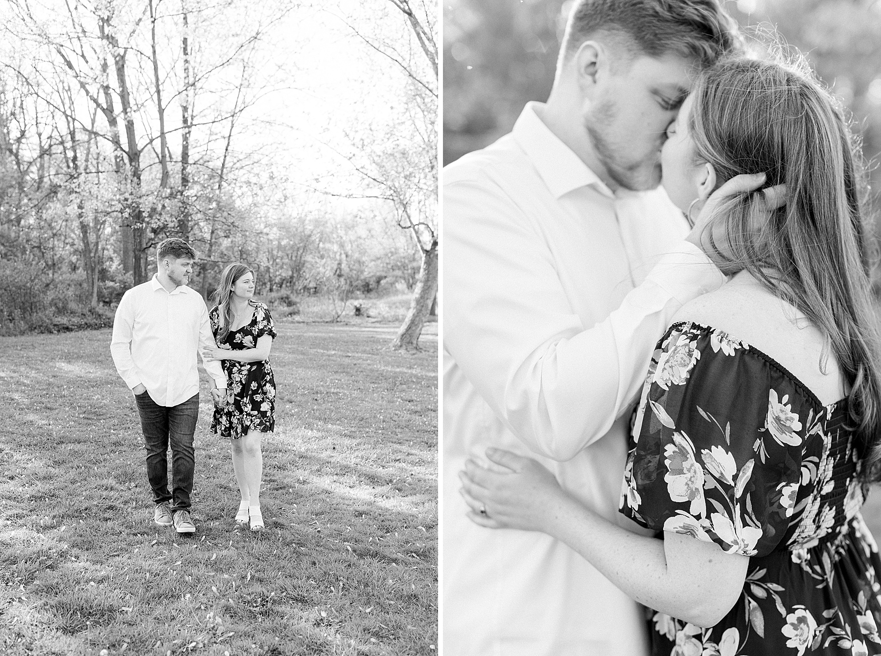 maryland spring engagement session