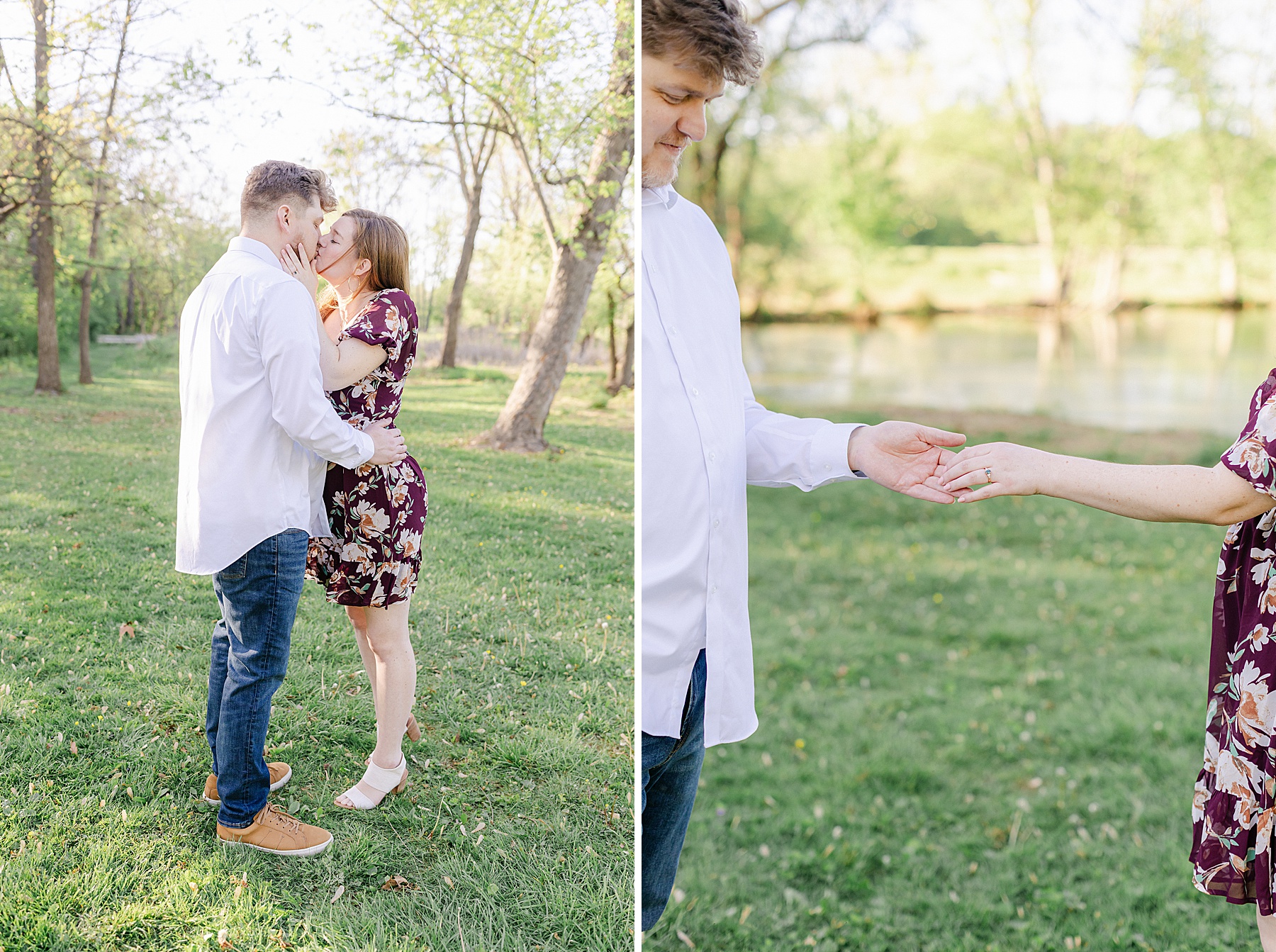 maryland spring engagement session
