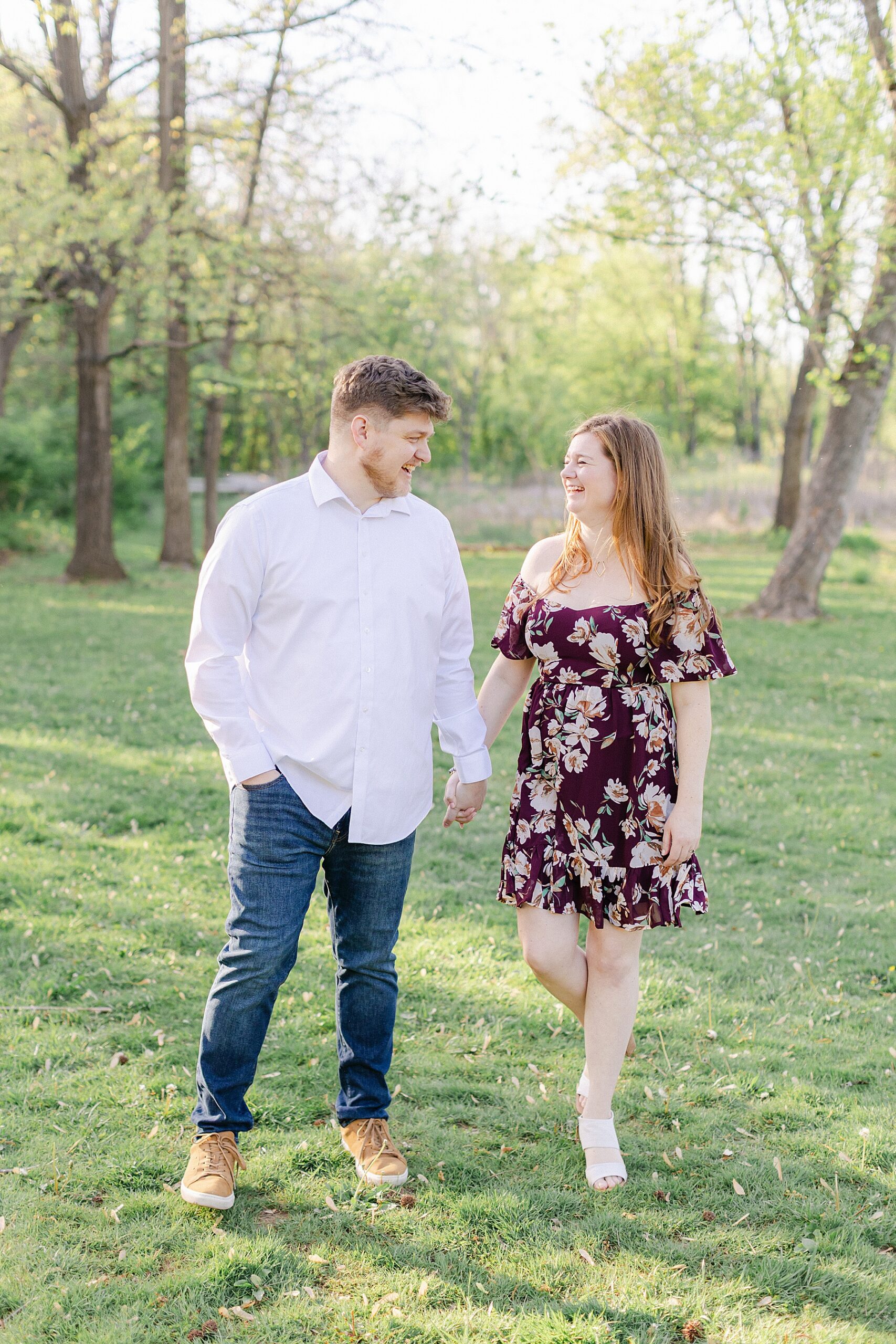 maryland spring engagement session