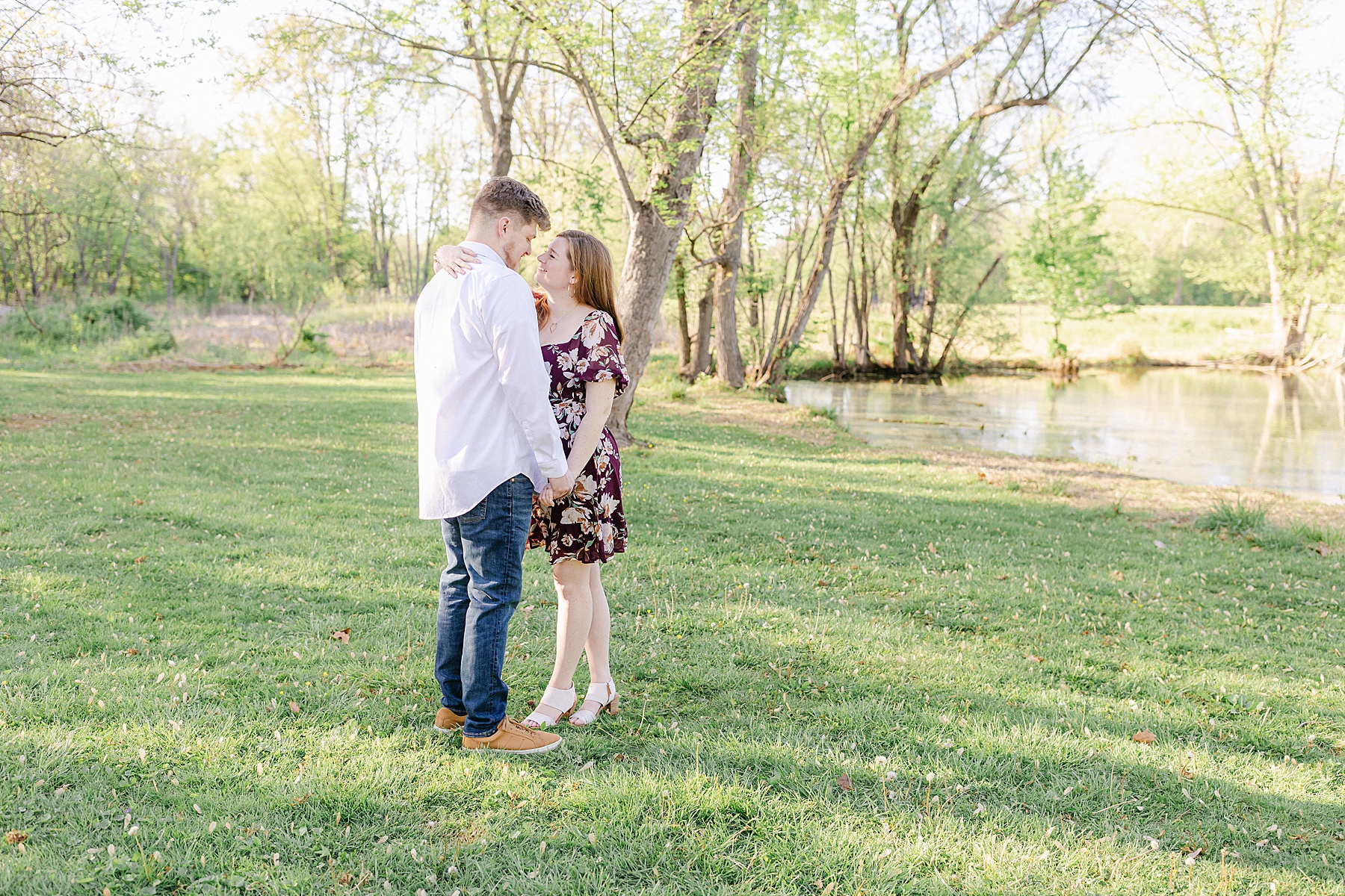 maryland spring engagement session