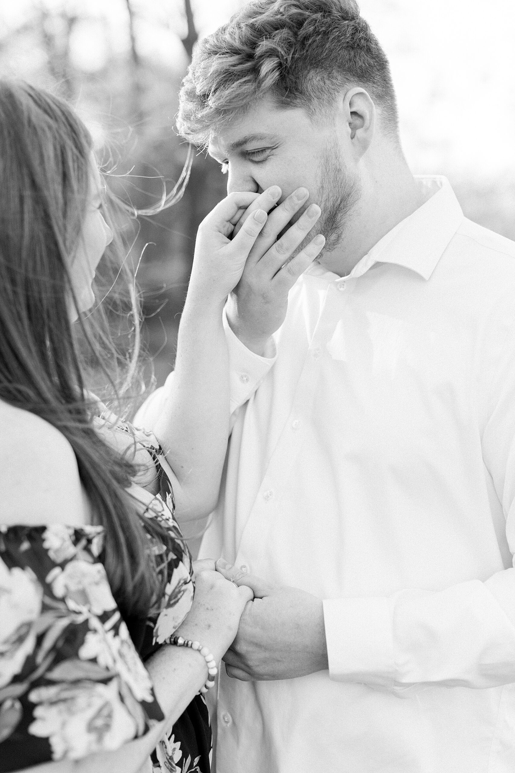 maryland spring engagement session