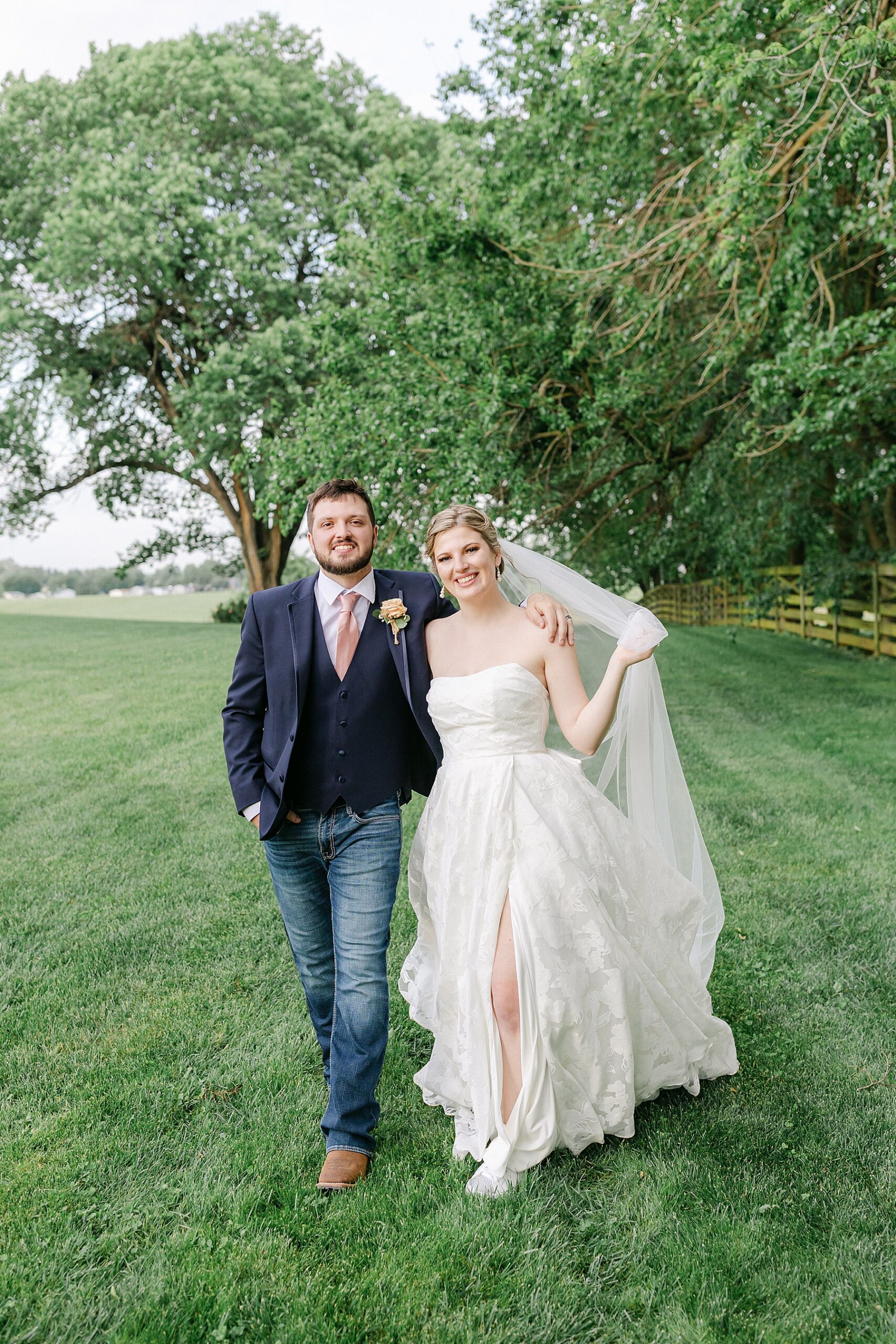 romantic wedding day sunset portraits