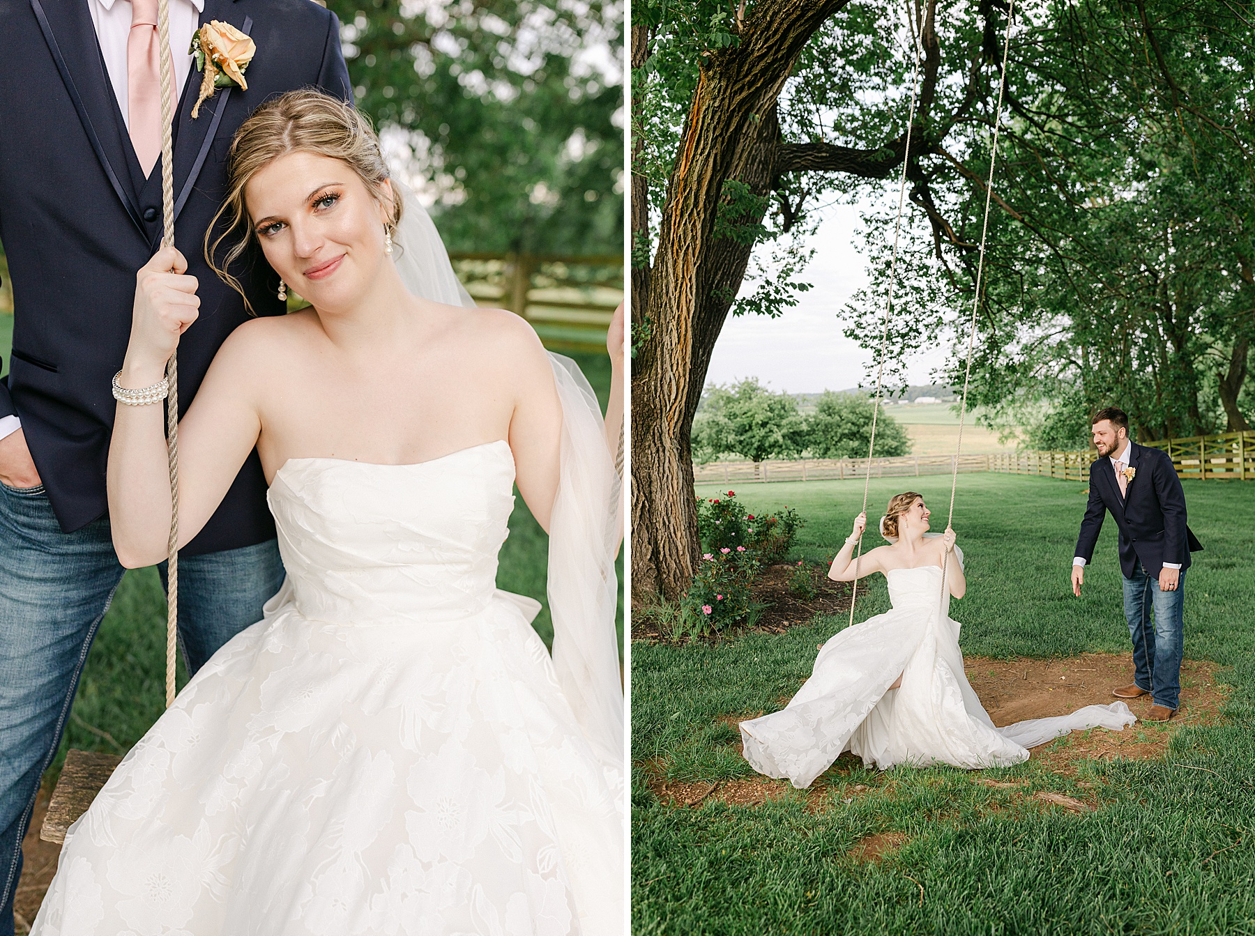 walkers overlook swing bride groom portraits