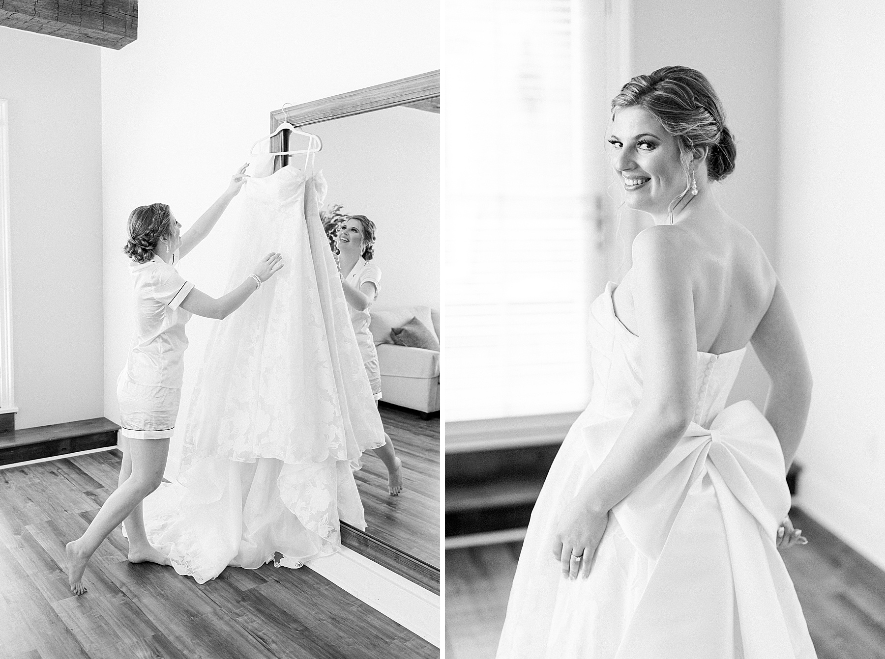 black and white bridal portraits md wedding