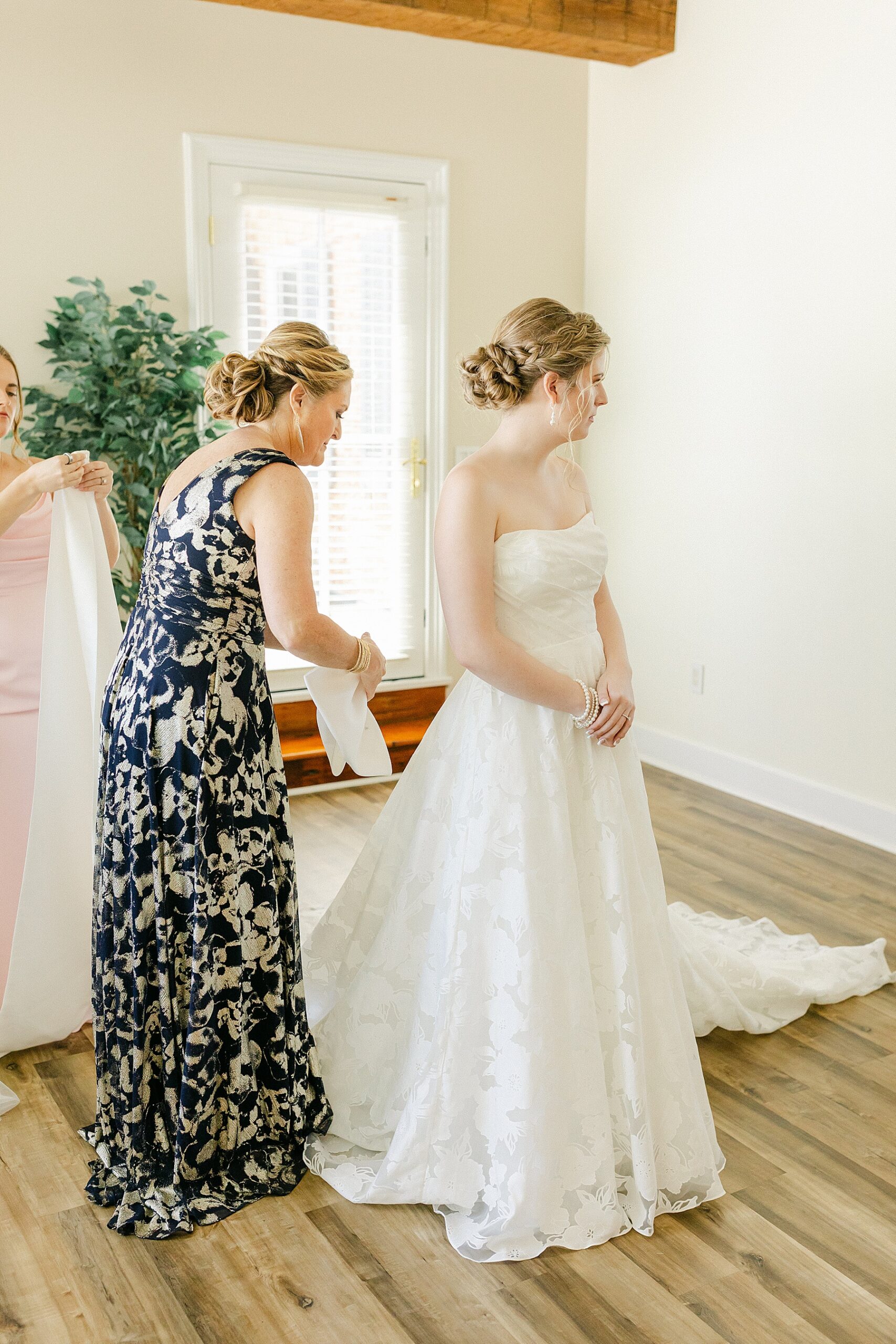 mother daughter wedding day prep