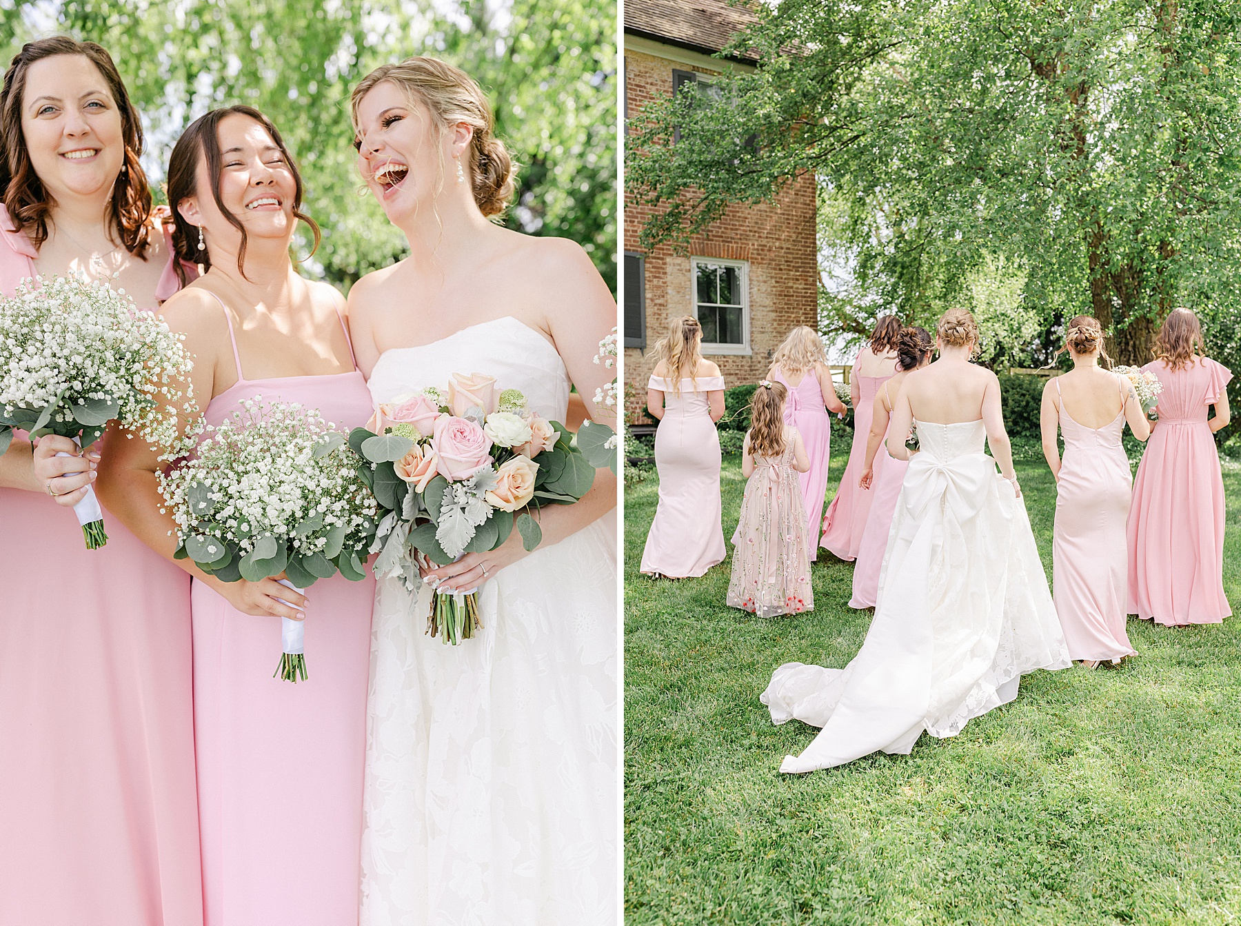 blush pink bridesmaids