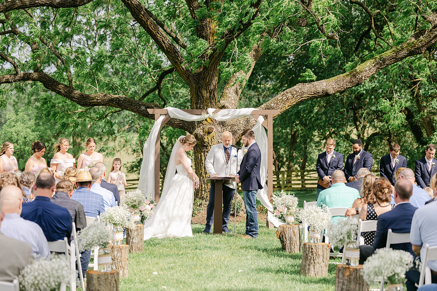 large tree ceremony site