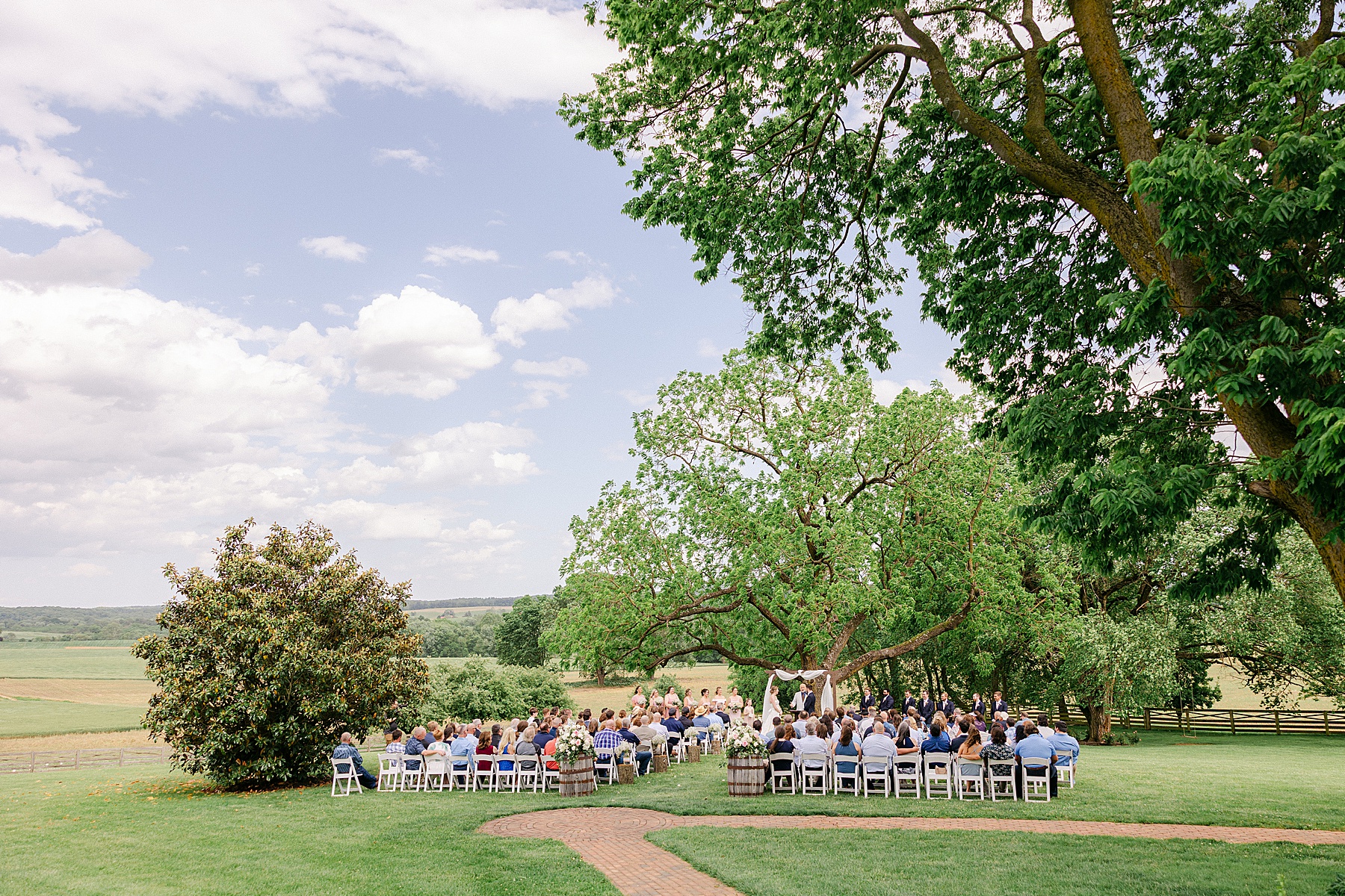 walkers overlook ceremony site frederick md photographer