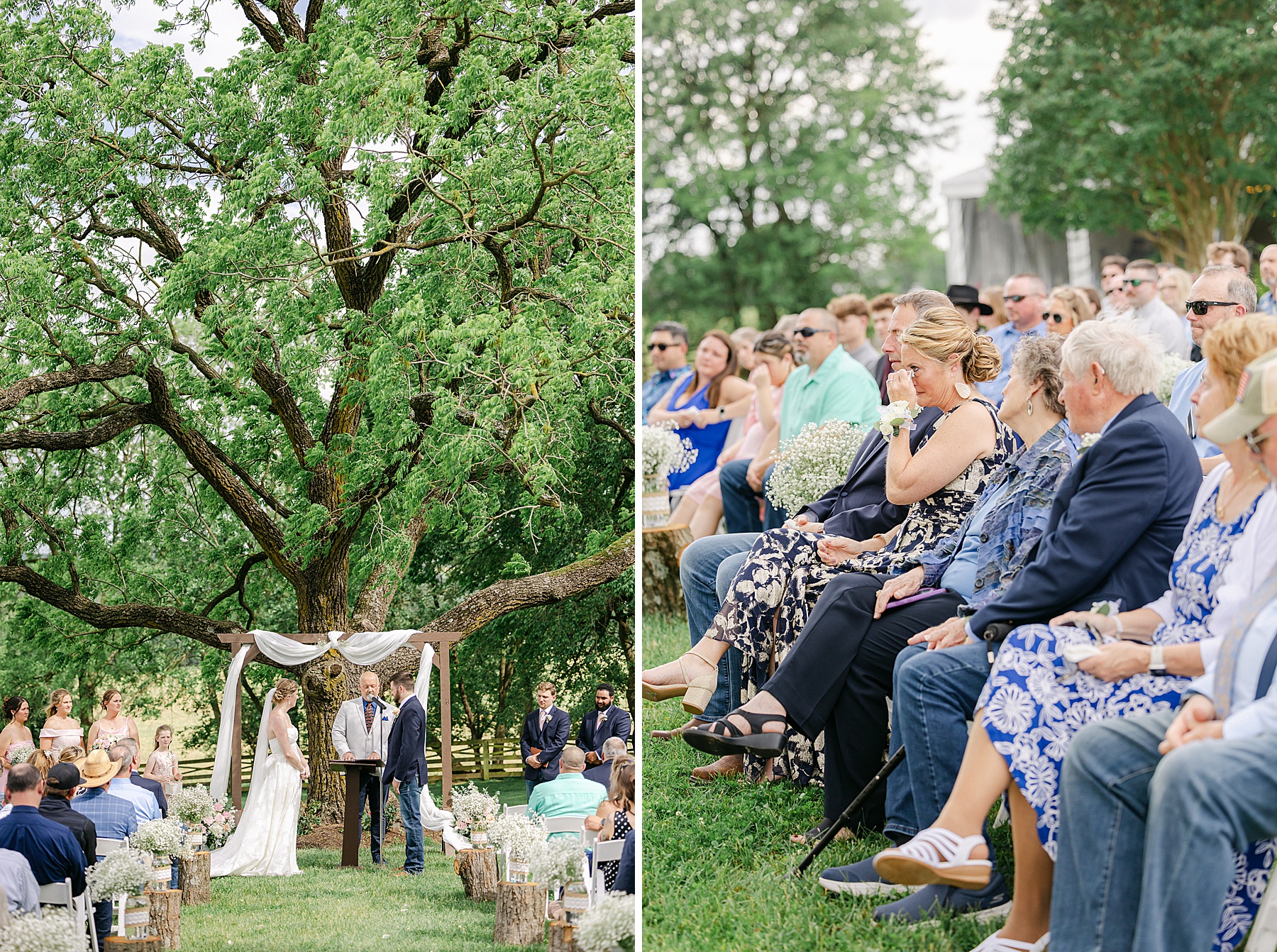 large tree ceremony site