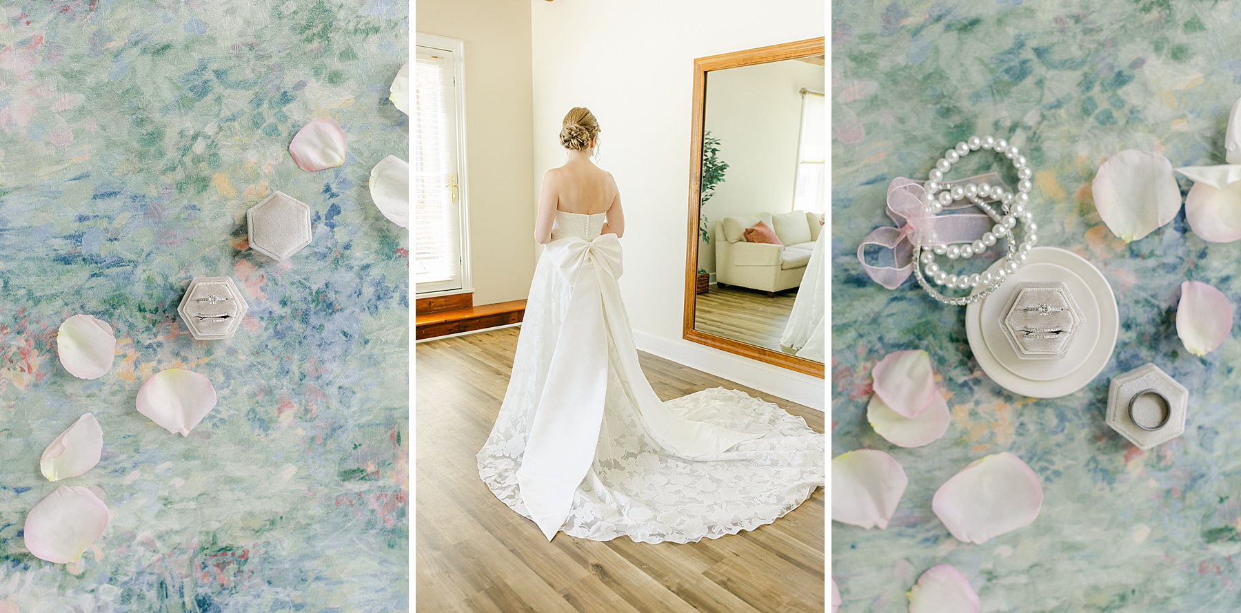 wedding dress large bow on back