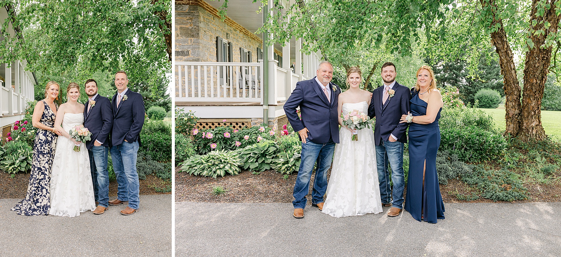 wedding day family portraits