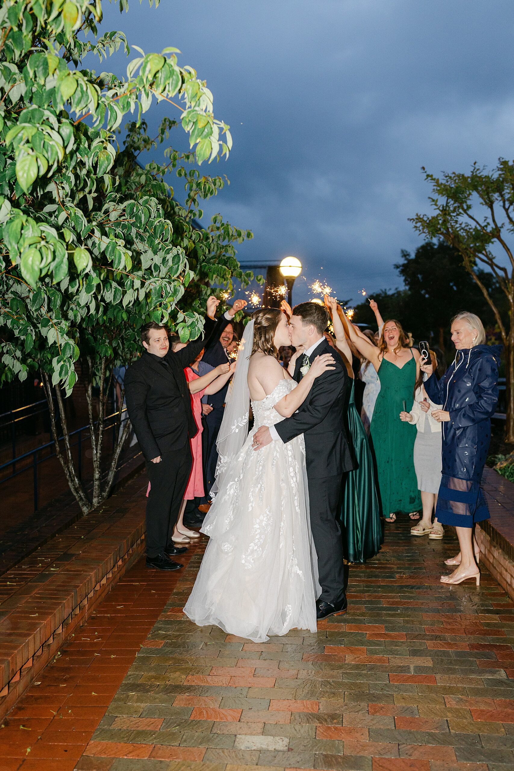 union mills public house wedding sparkler exit