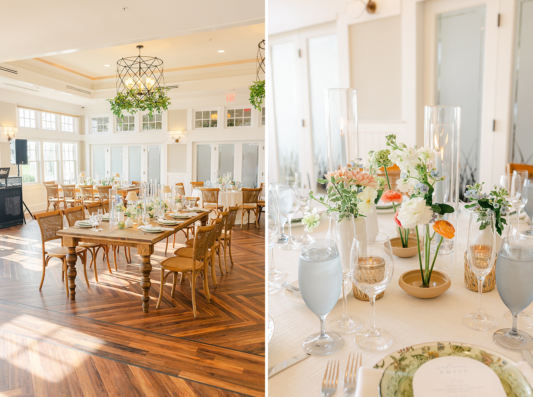chesapeake bay beach club sunset ballroom wedding reception