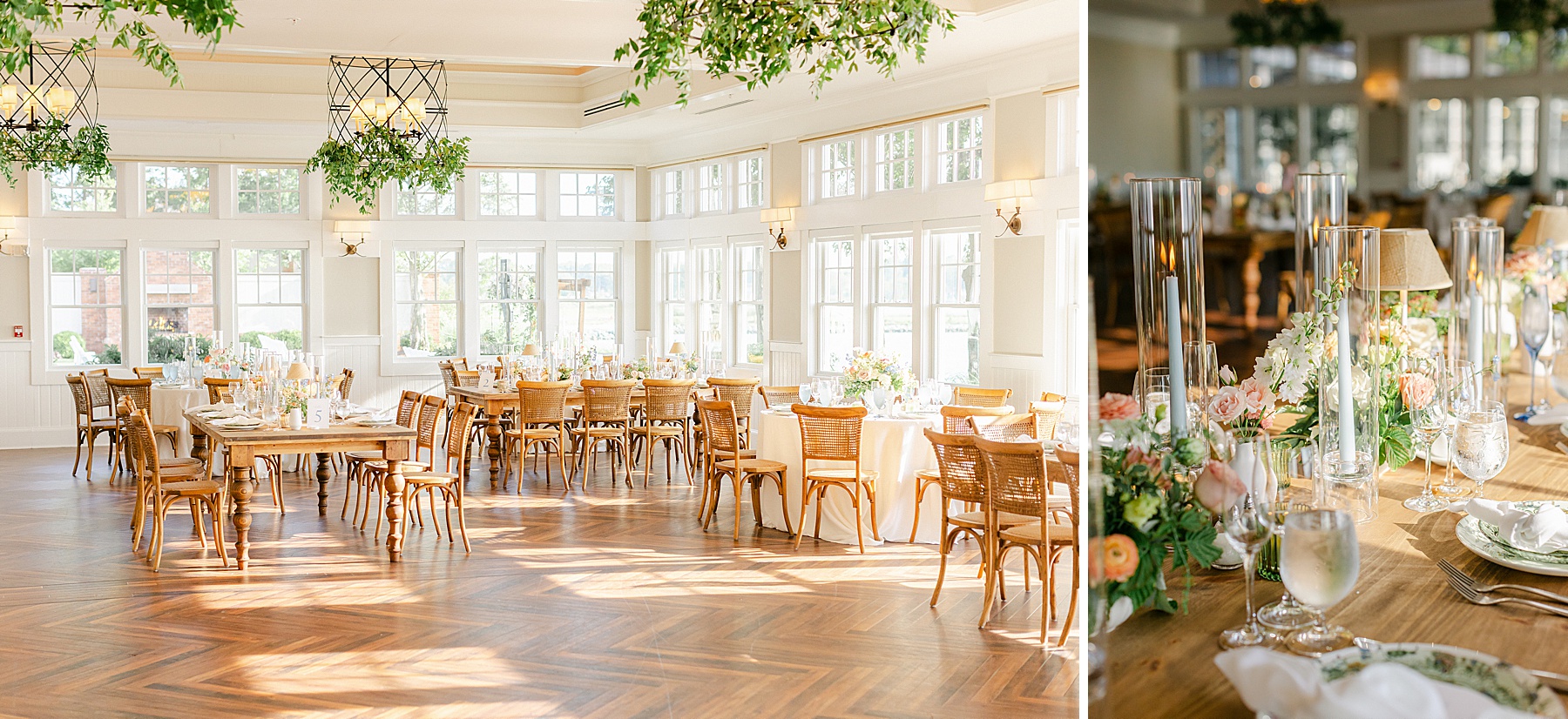 chesapeake bay beach club sunset ballroom wedding reception