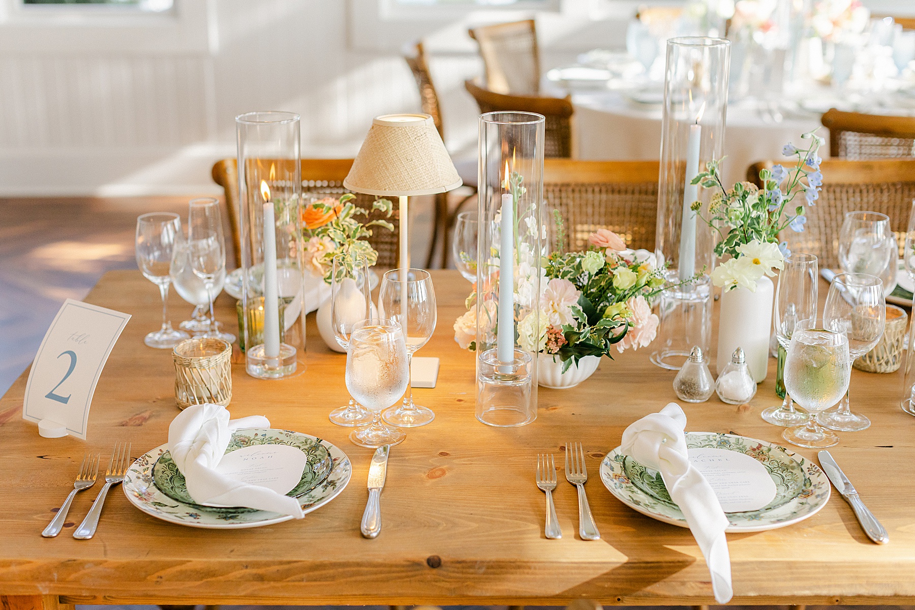 chesapeake bay beach club sunset ballroom wedding reception