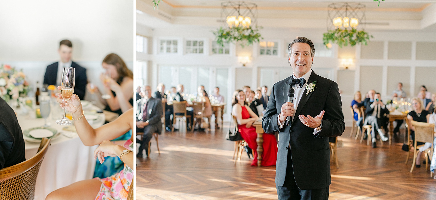 chesapeake bay beach club sunset ballroom wedding reception