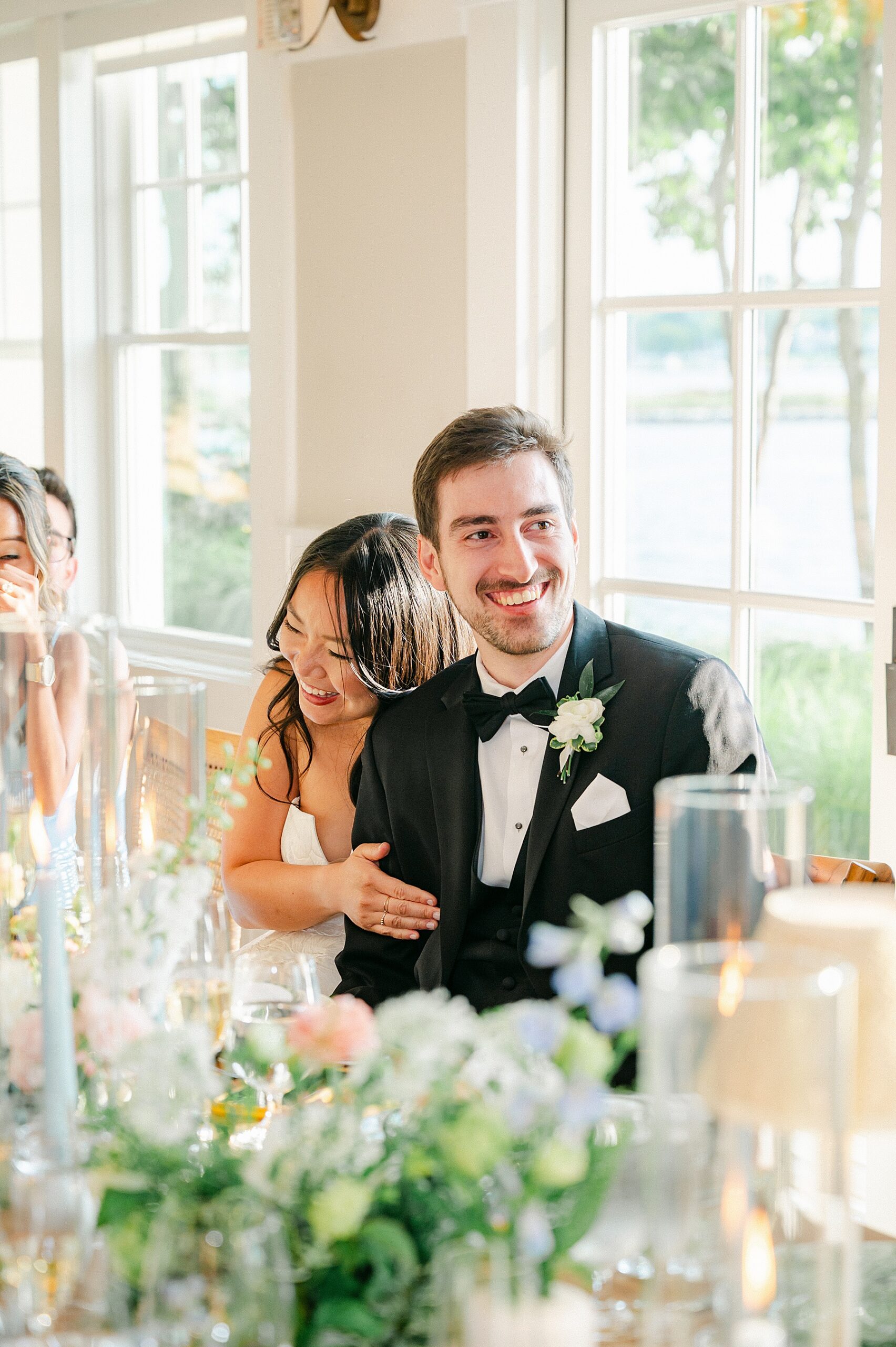 chesapeake bay beach club sunset ballroom wedding reception
