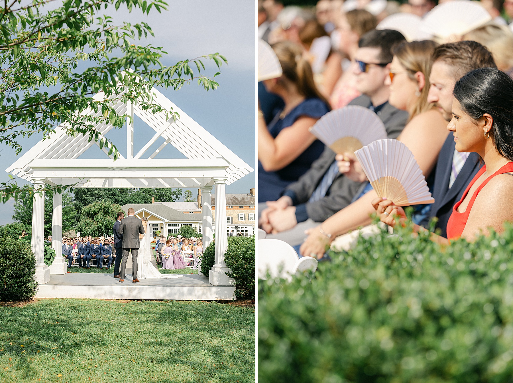 springfield manor lavender wedding photographer ceremony site outdoor