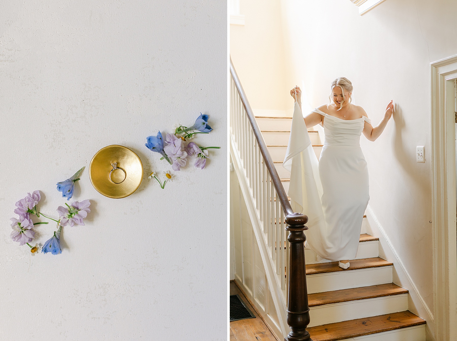 lavender peach blue wedding day