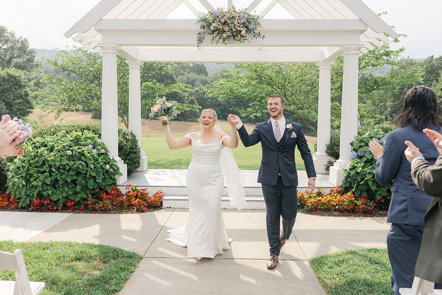 springfield manor lavender wedding photographer ceremony site