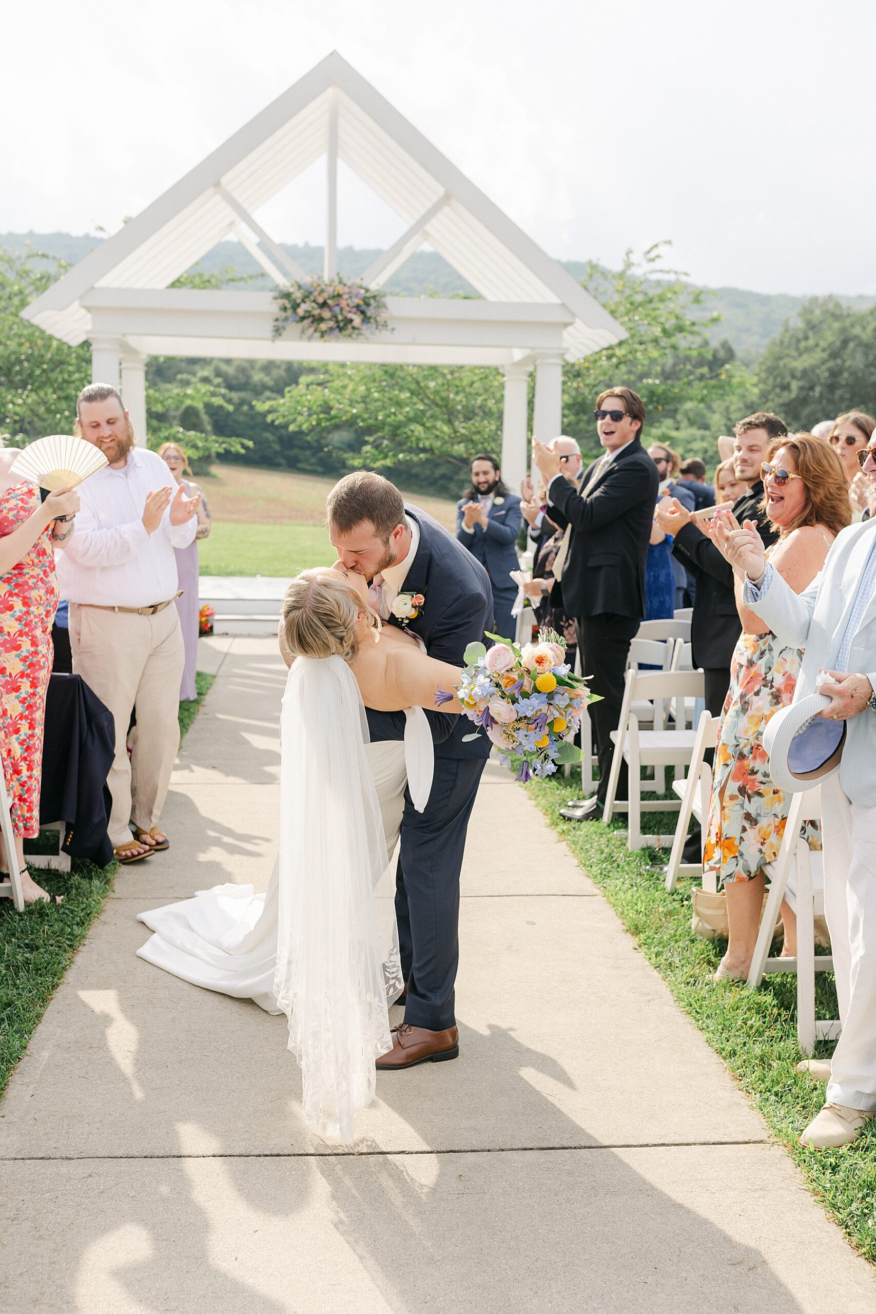 springfield manor lavender wedding photographer ceremony site