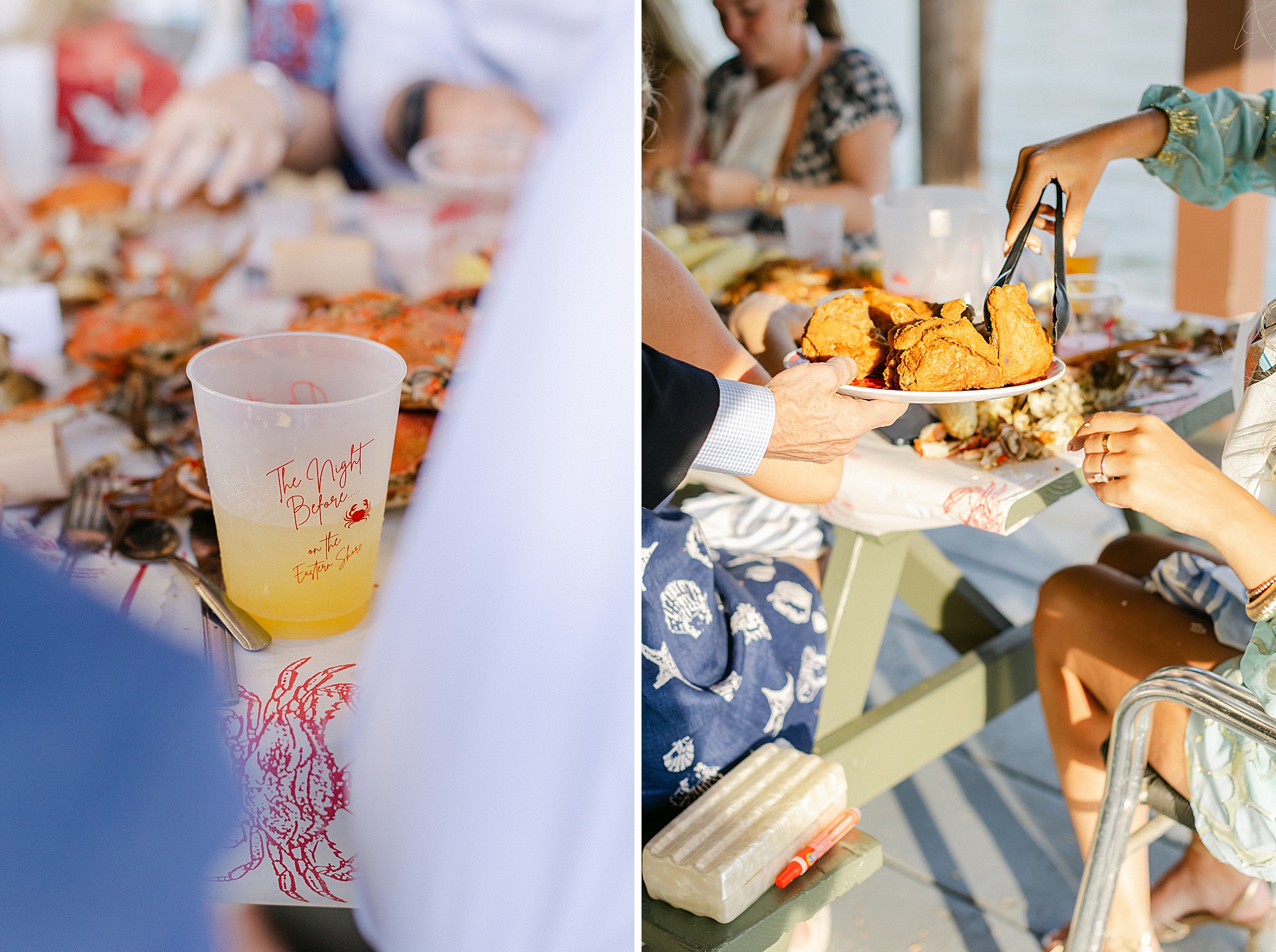 st. michaels md crab claw patio wedding rehearsal dinner