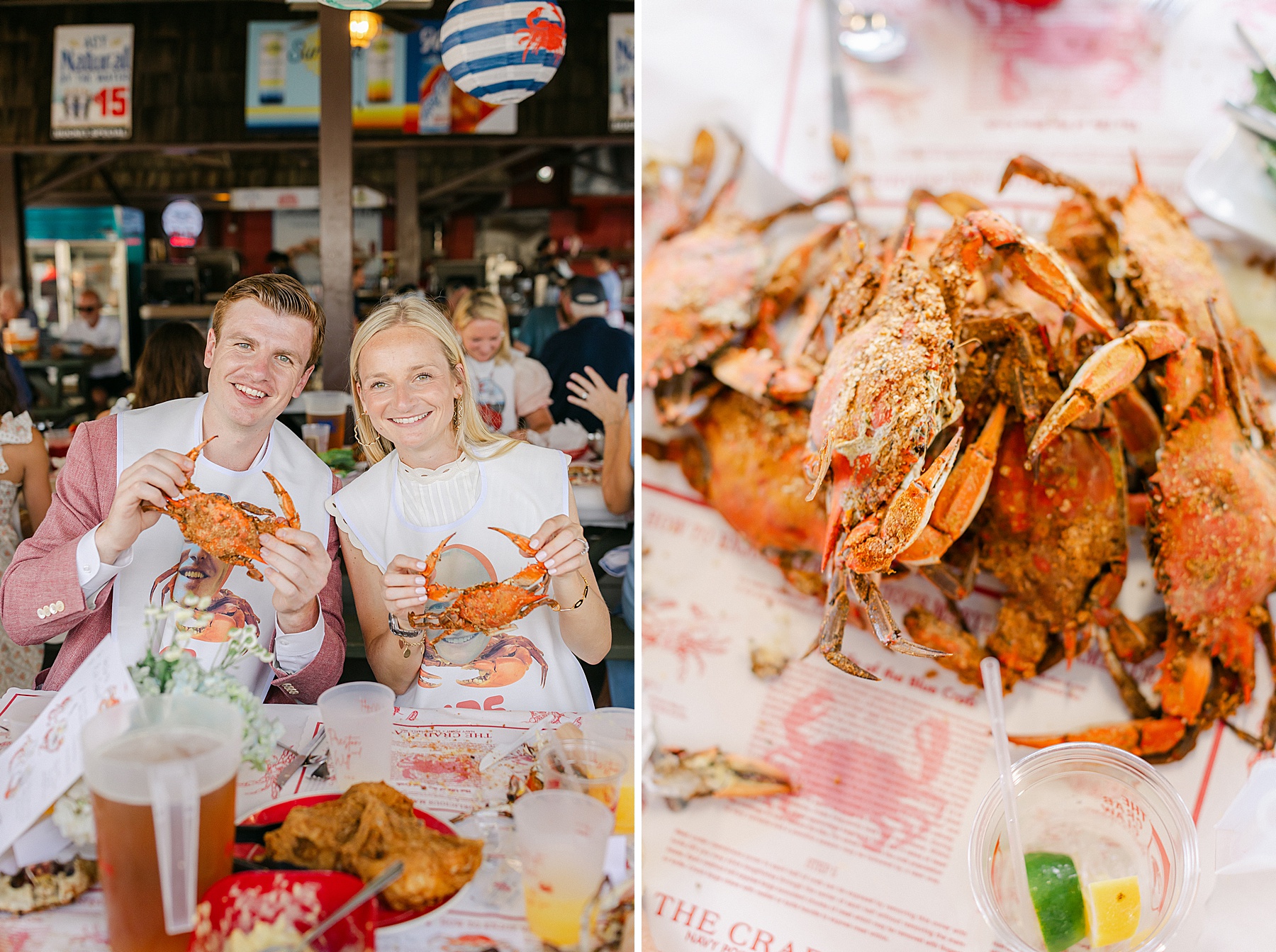 eastern shore md crab feed rehearsal dinner wedding photographer