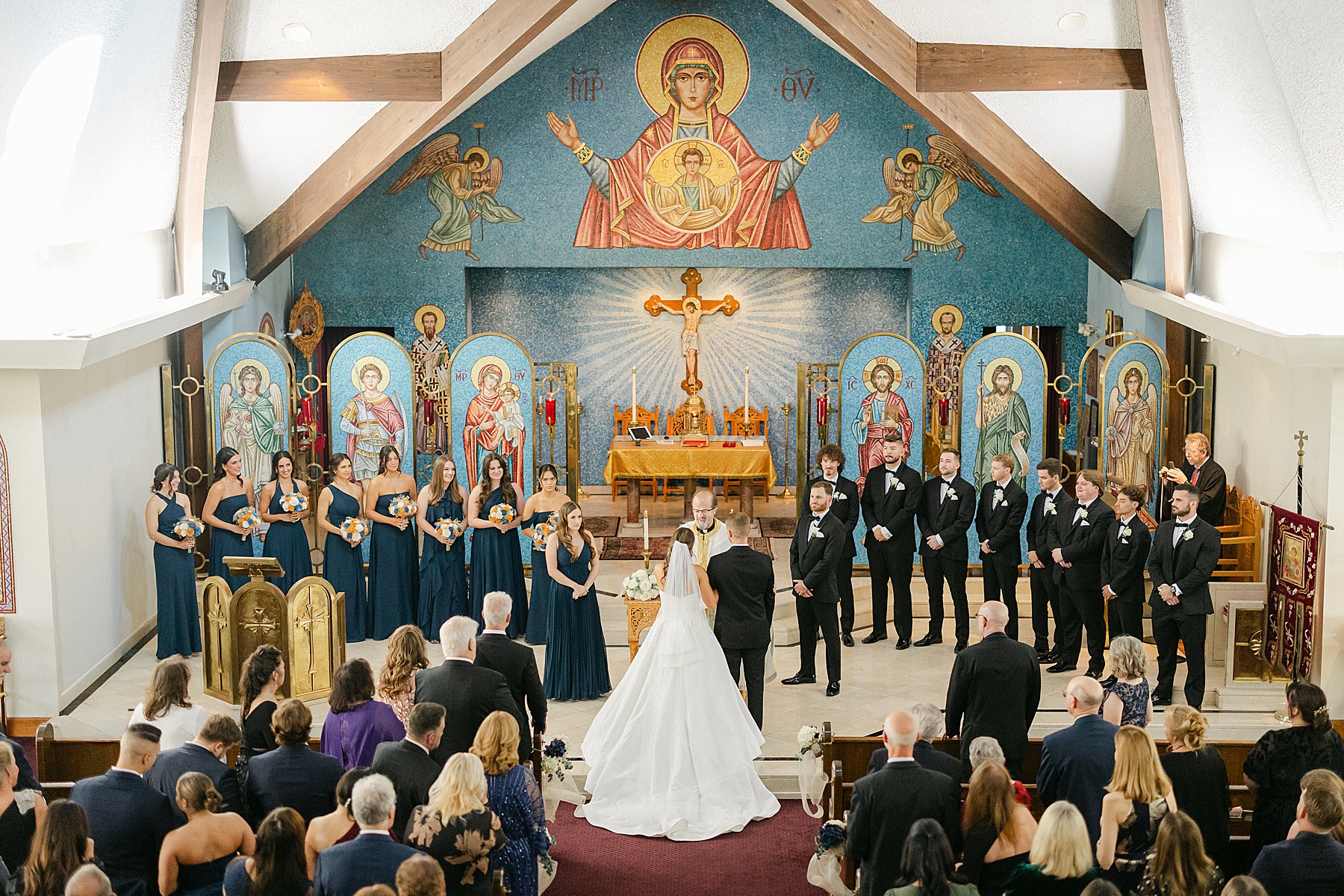 greek orthodox wedding ceremony maryland photographer