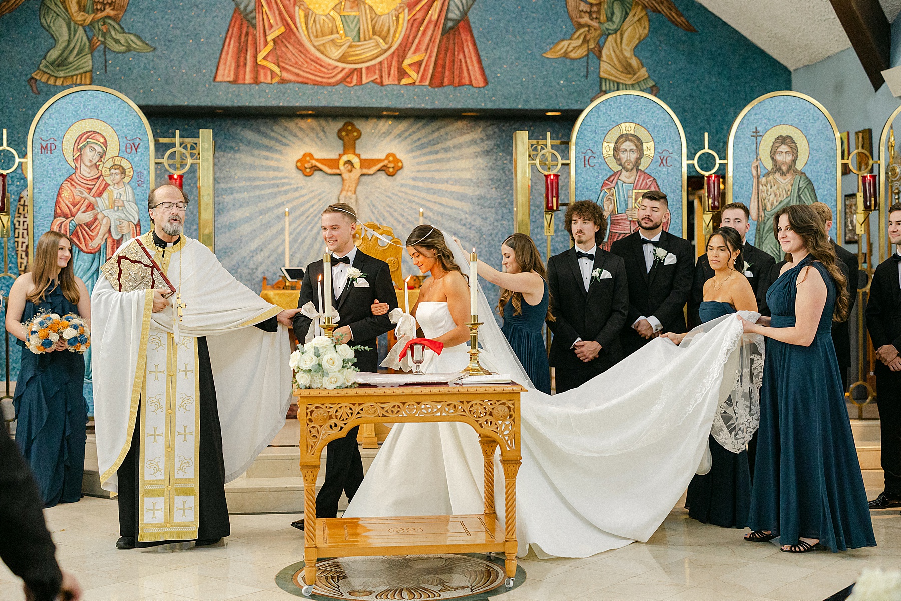 greek orthodox wedding ceremony maryland photographer