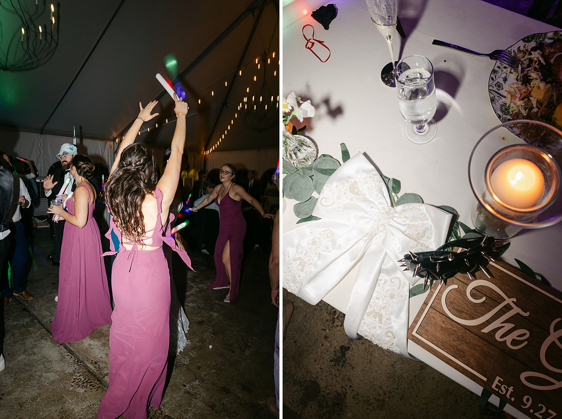 glen ellen farm tent reception frederick md wedding