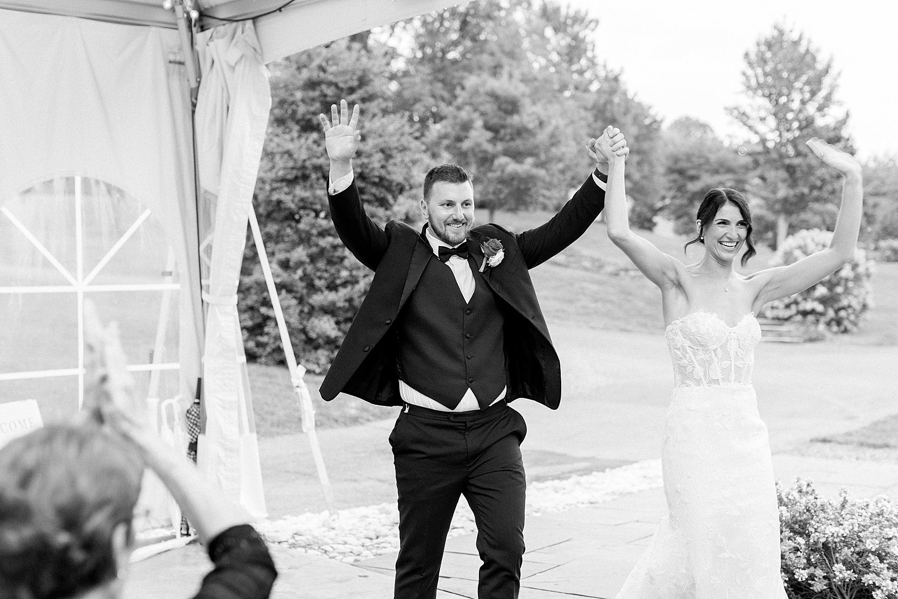 glen ellen farm tent reception frederick md wedding