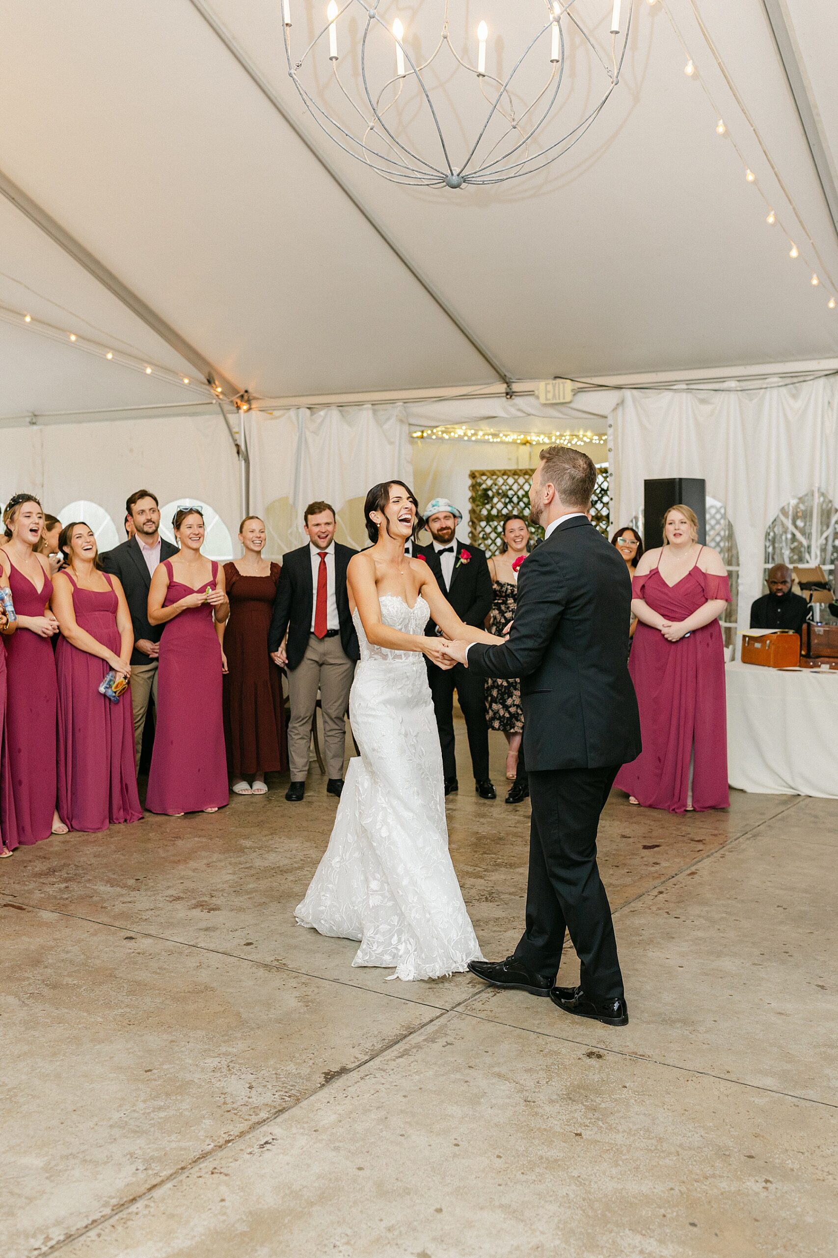 glen ellen farm tent reception frederick md wedding