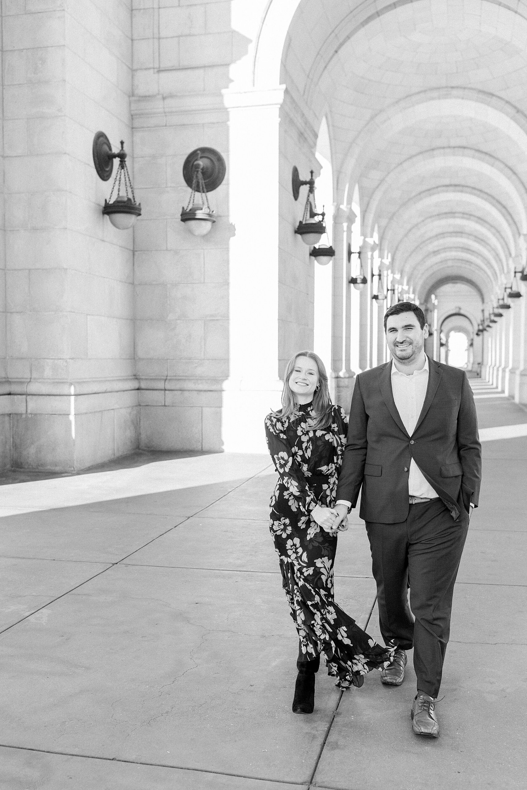 union station washington dc engagement photos