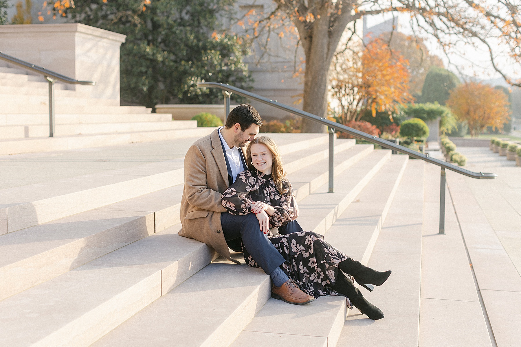 national gallery of art engagement session washington dc