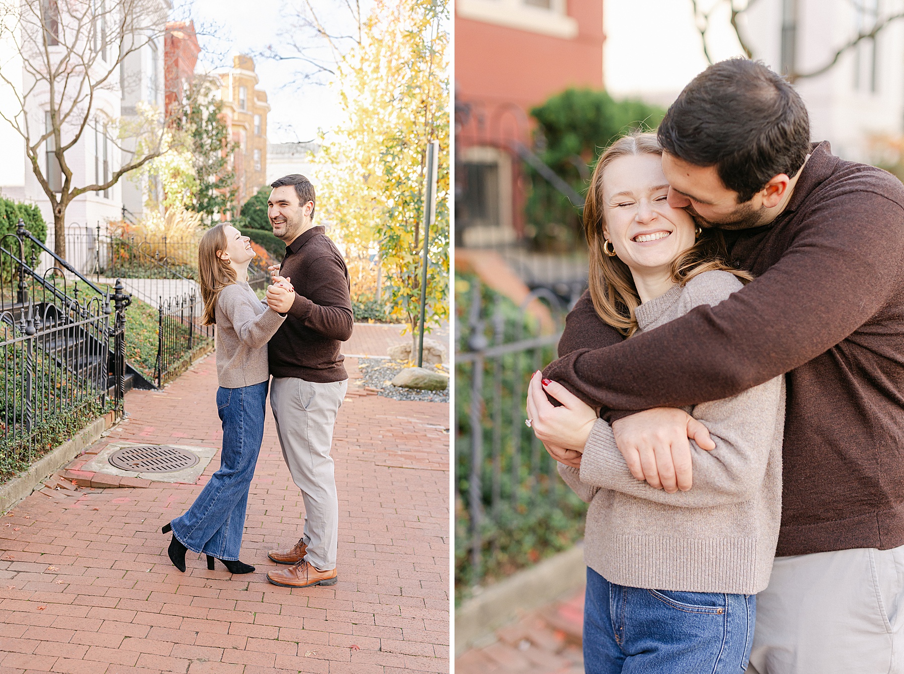 capitol hill engagement session photographer brittany thomas
