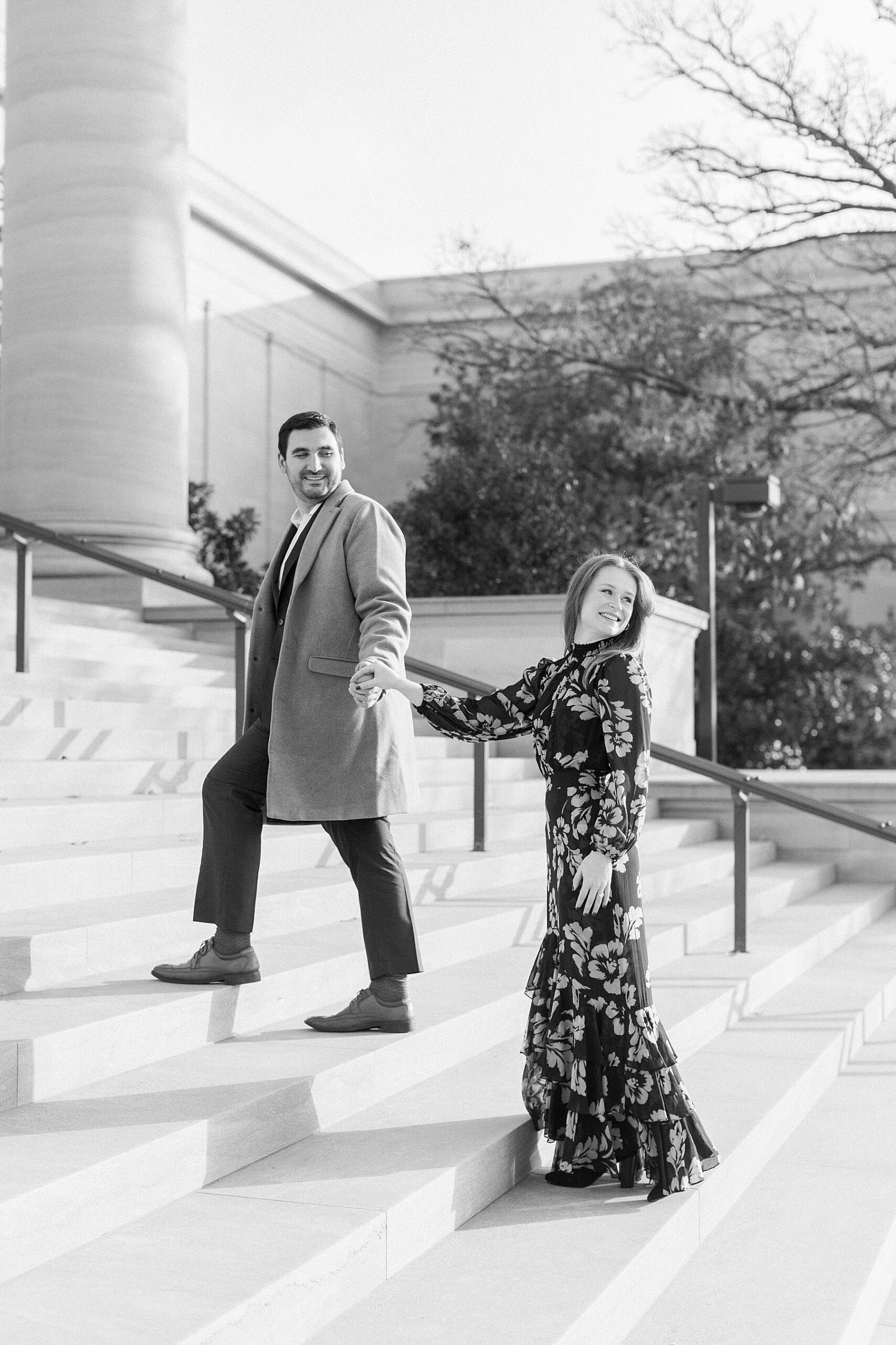 national gallery of art engagement session washington dc