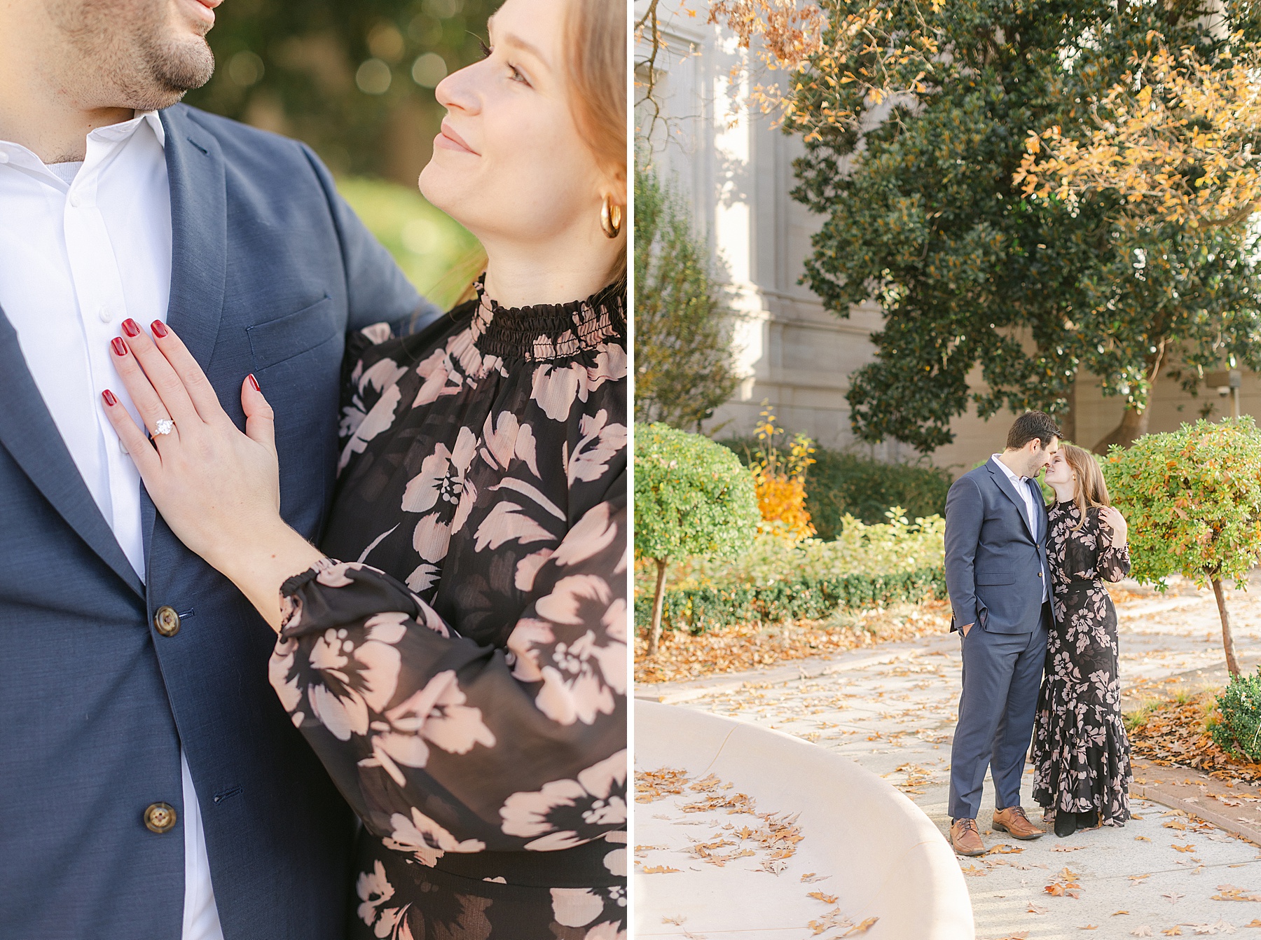 national gallery of art engagement session washington dc