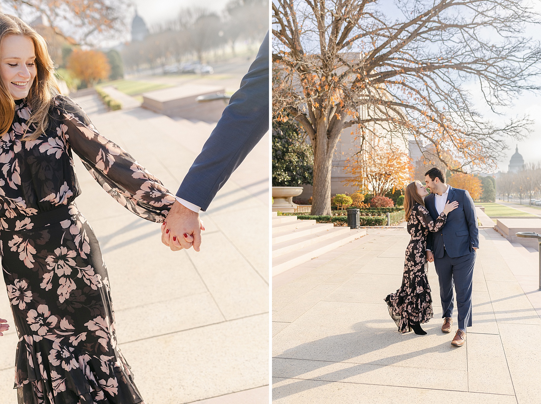 national gallery of art engagement session washington dc