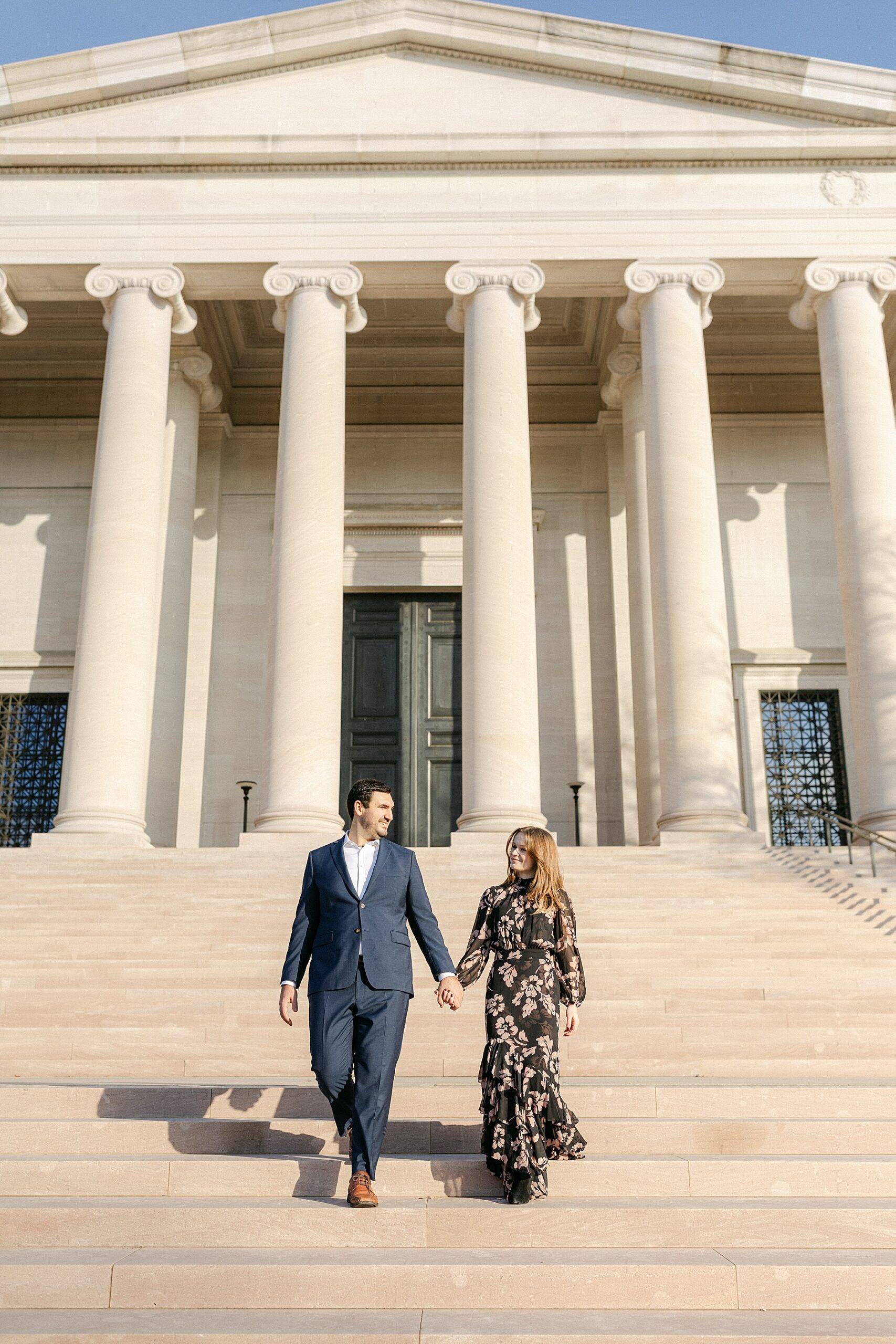 national gallery of art engagement session washington dc