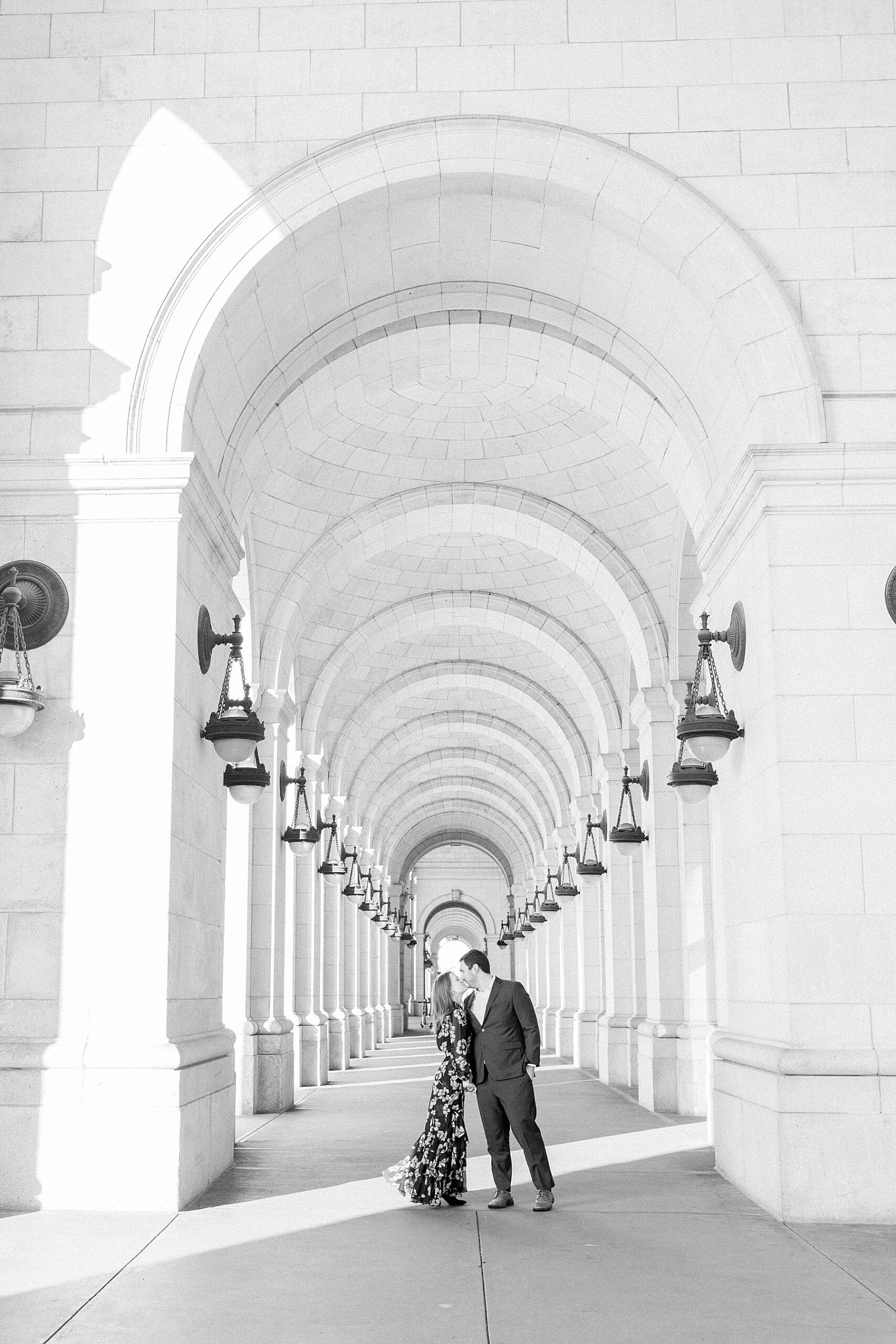 union station washington dc engagement photos