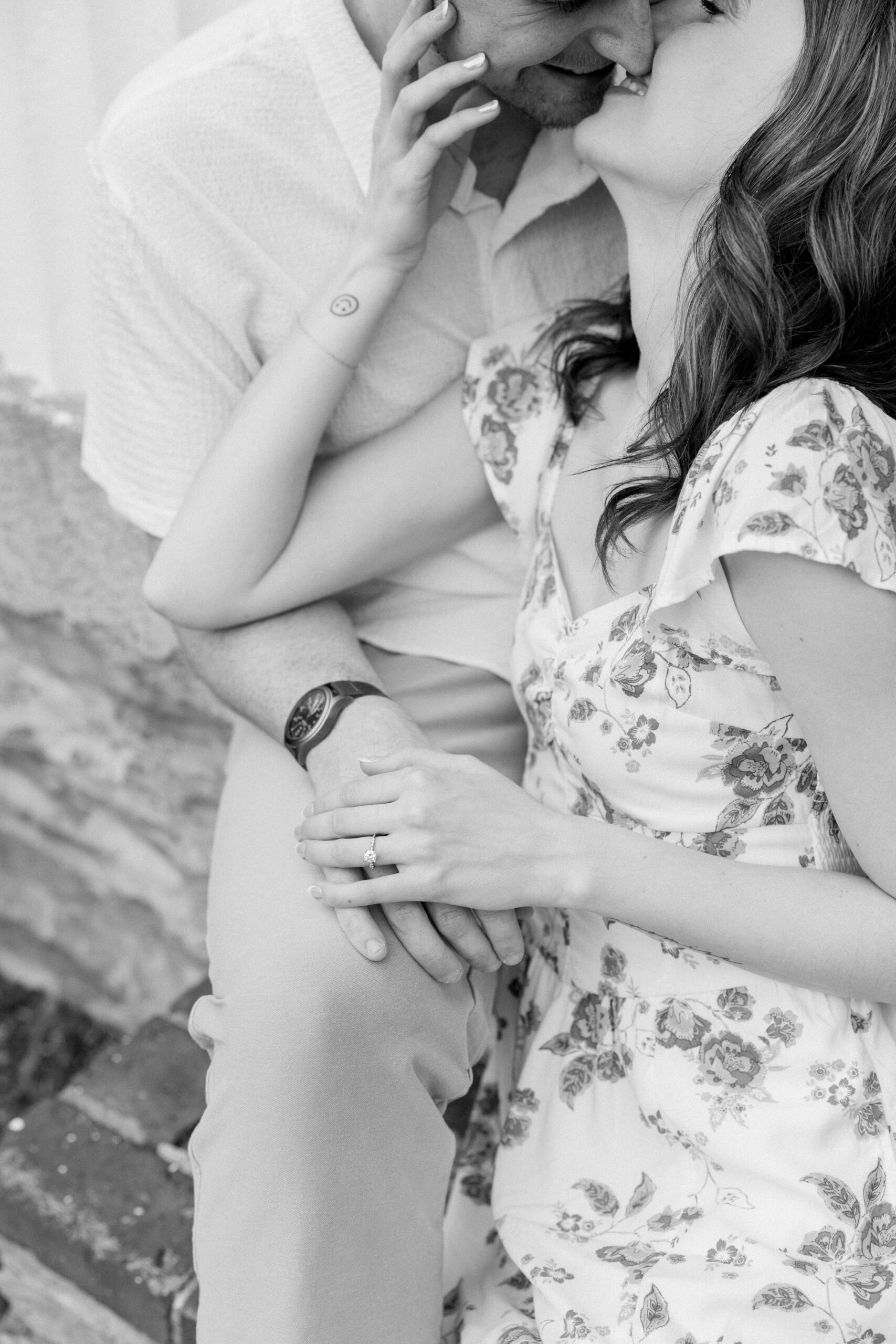 Cozy engagement portrait custom sweatshirts Rose Hill Manor Park Frederick Maryland — Brittany Thomas Photography